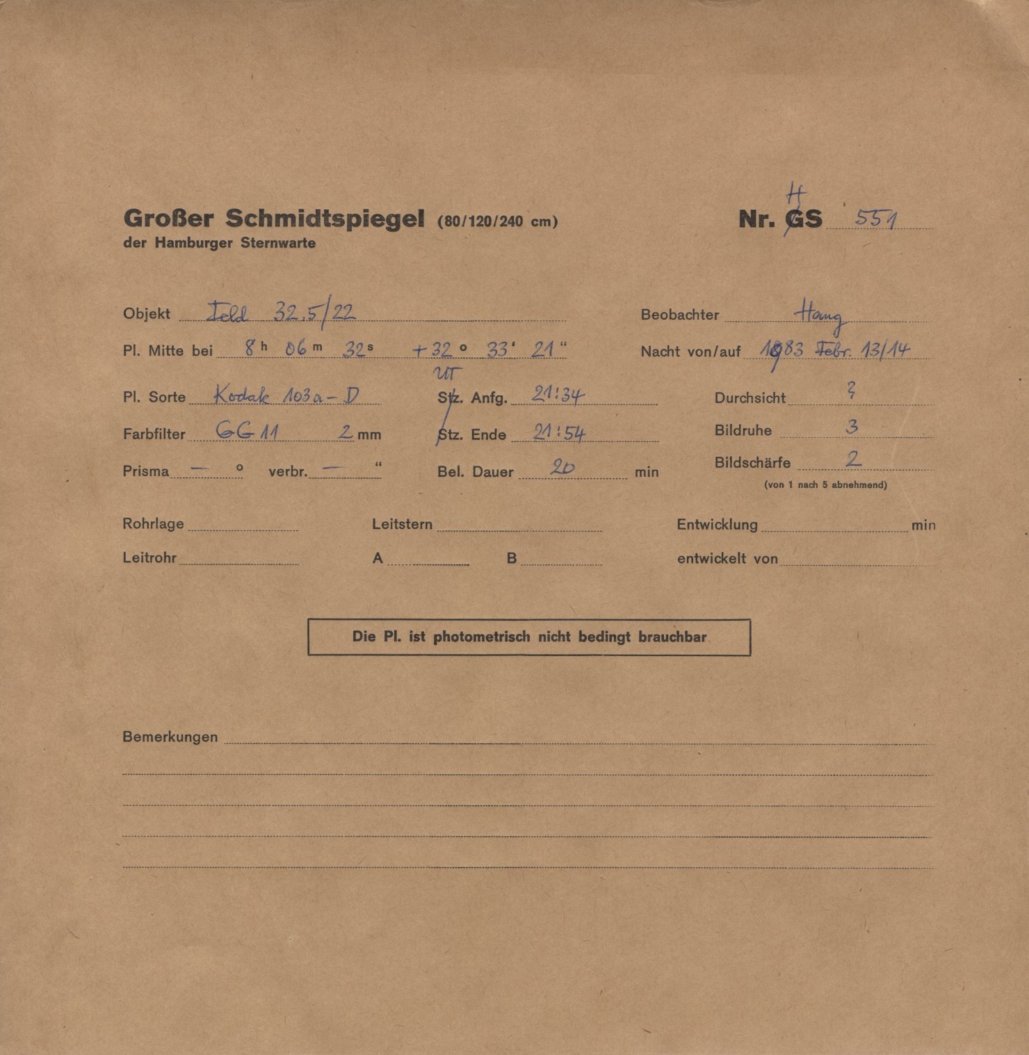 Plattenhuelle HS00551