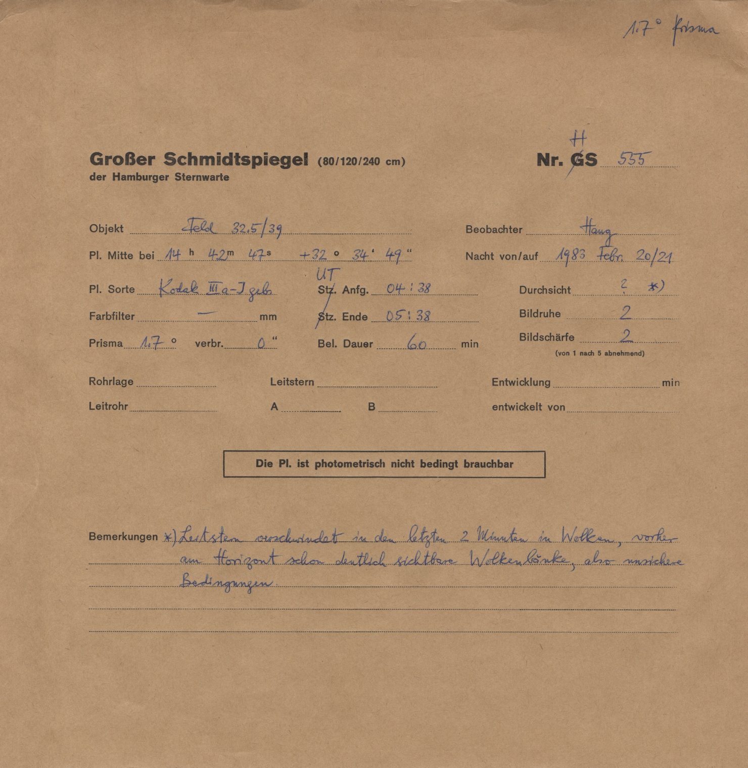 Plattenhuelle HS00555