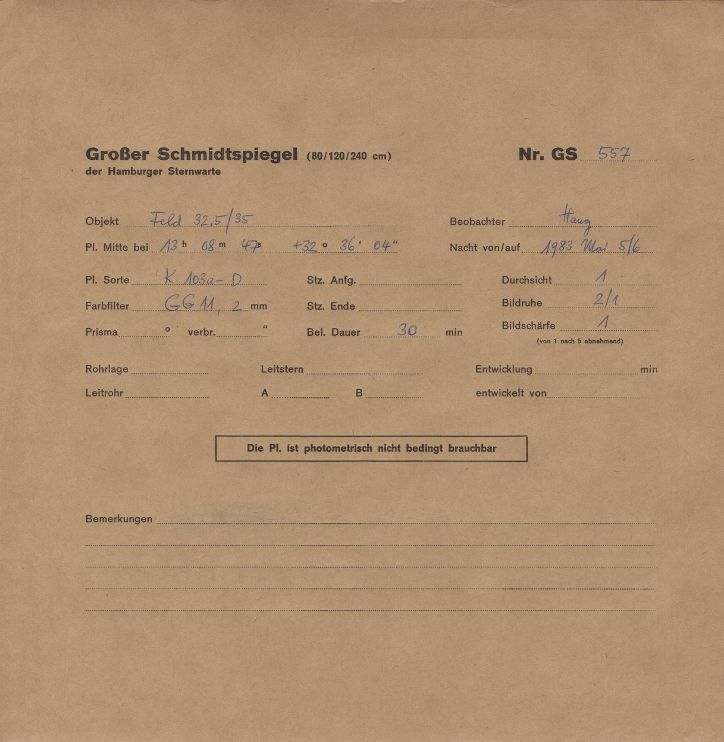 Plattenhuelle HS00557
