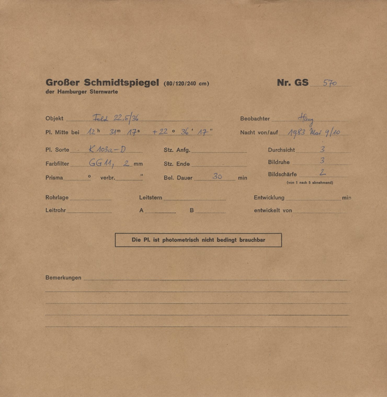 Plattenhuelle HS00570