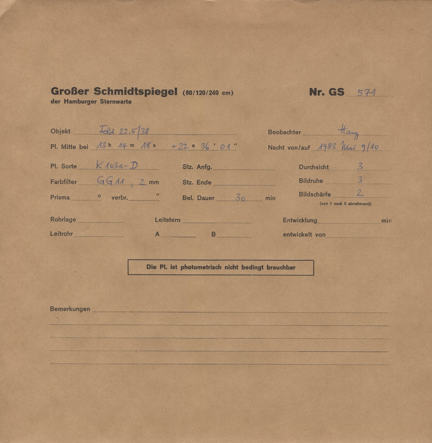 Plattenhuelle HS00571