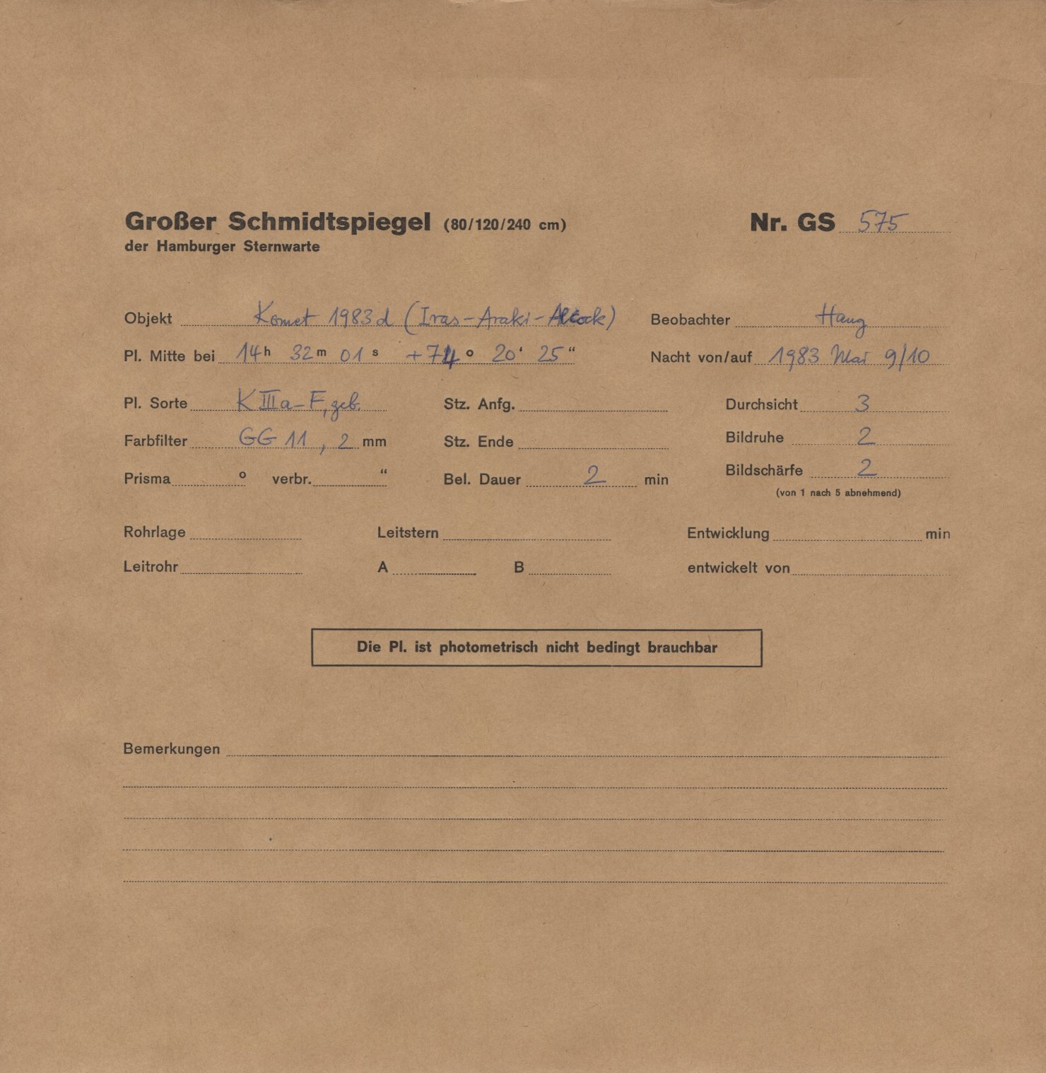 Plattenhuelle HS00575