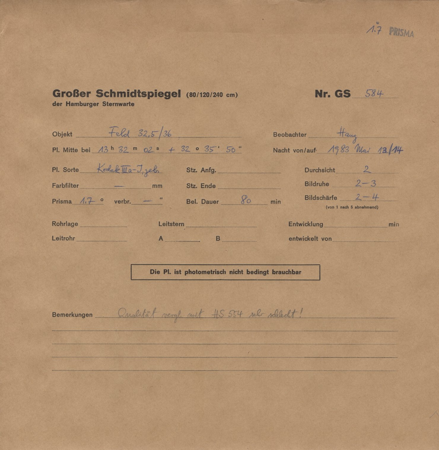 Plattenhuelle HS00584
