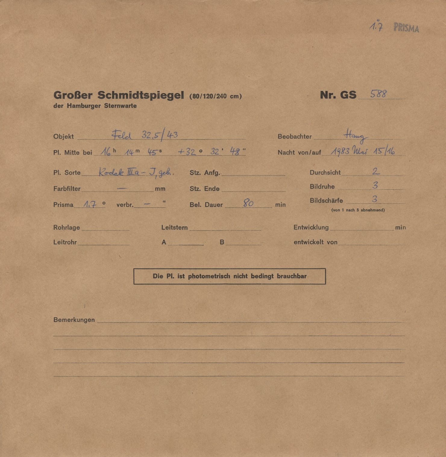 Plattenhuelle HS00588