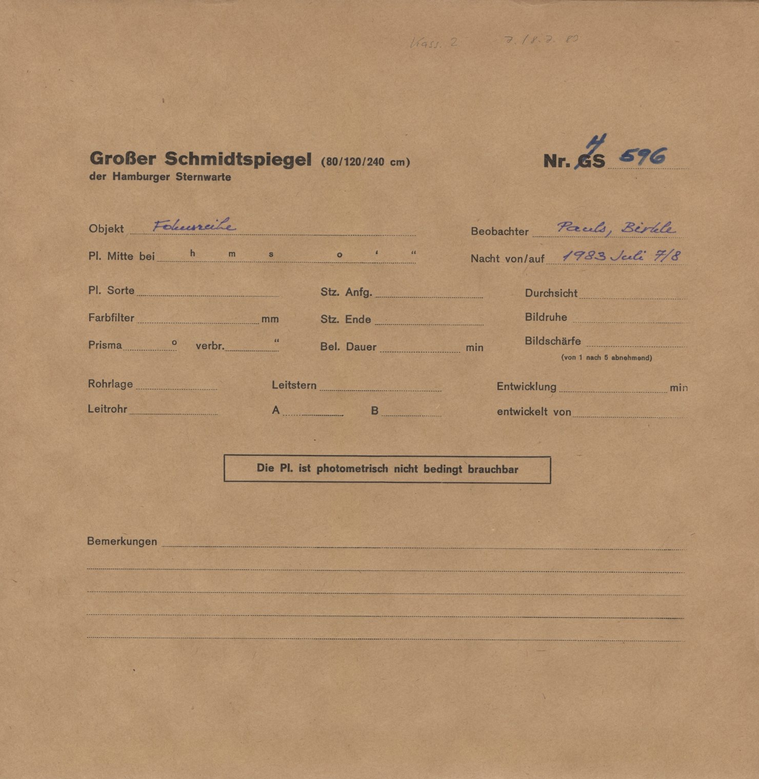 Plattenhuelle HS00596