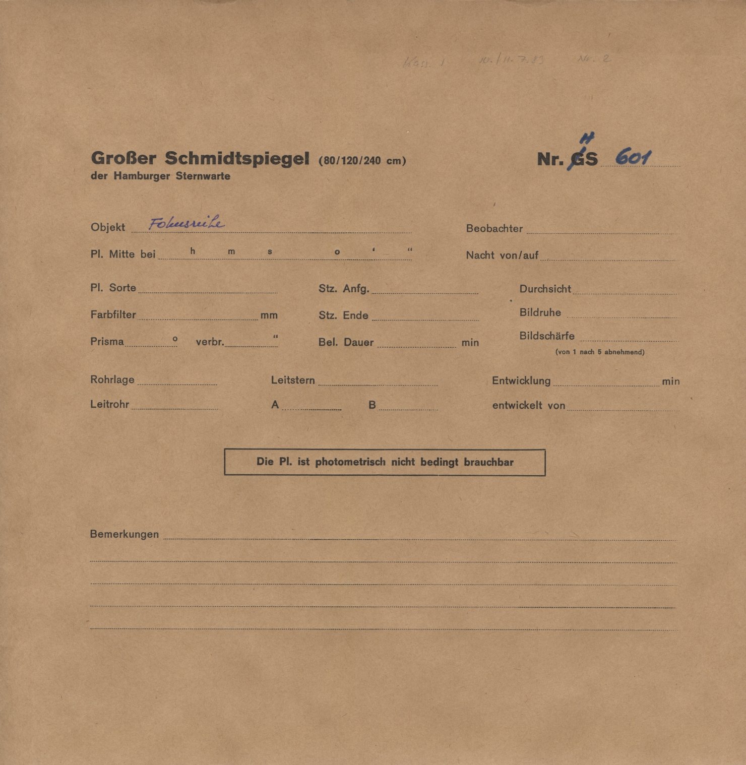 Plattenhuelle HS00601