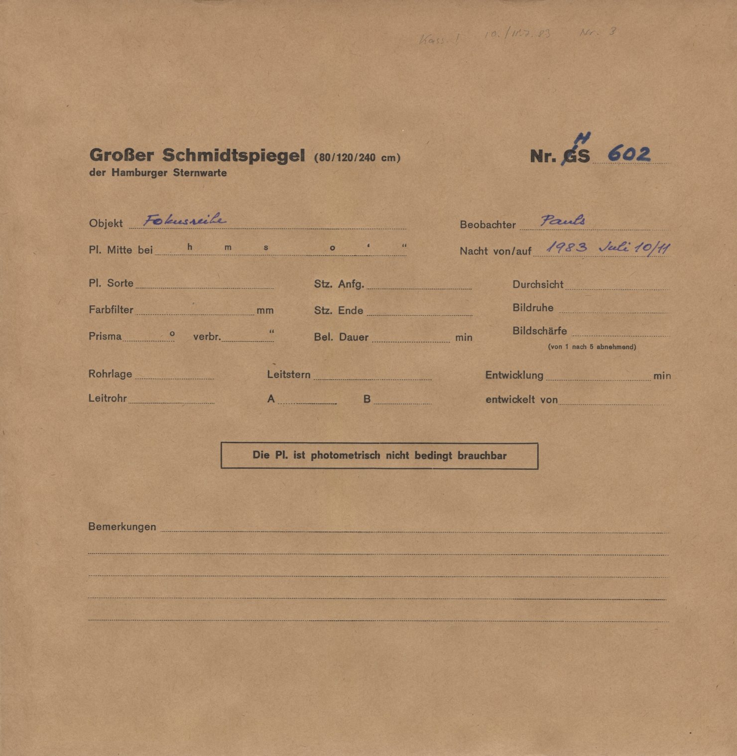 Plattenhuelle HS00602