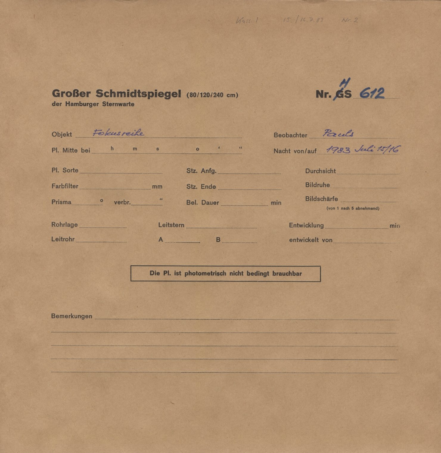 Plattenhuelle HS00612
