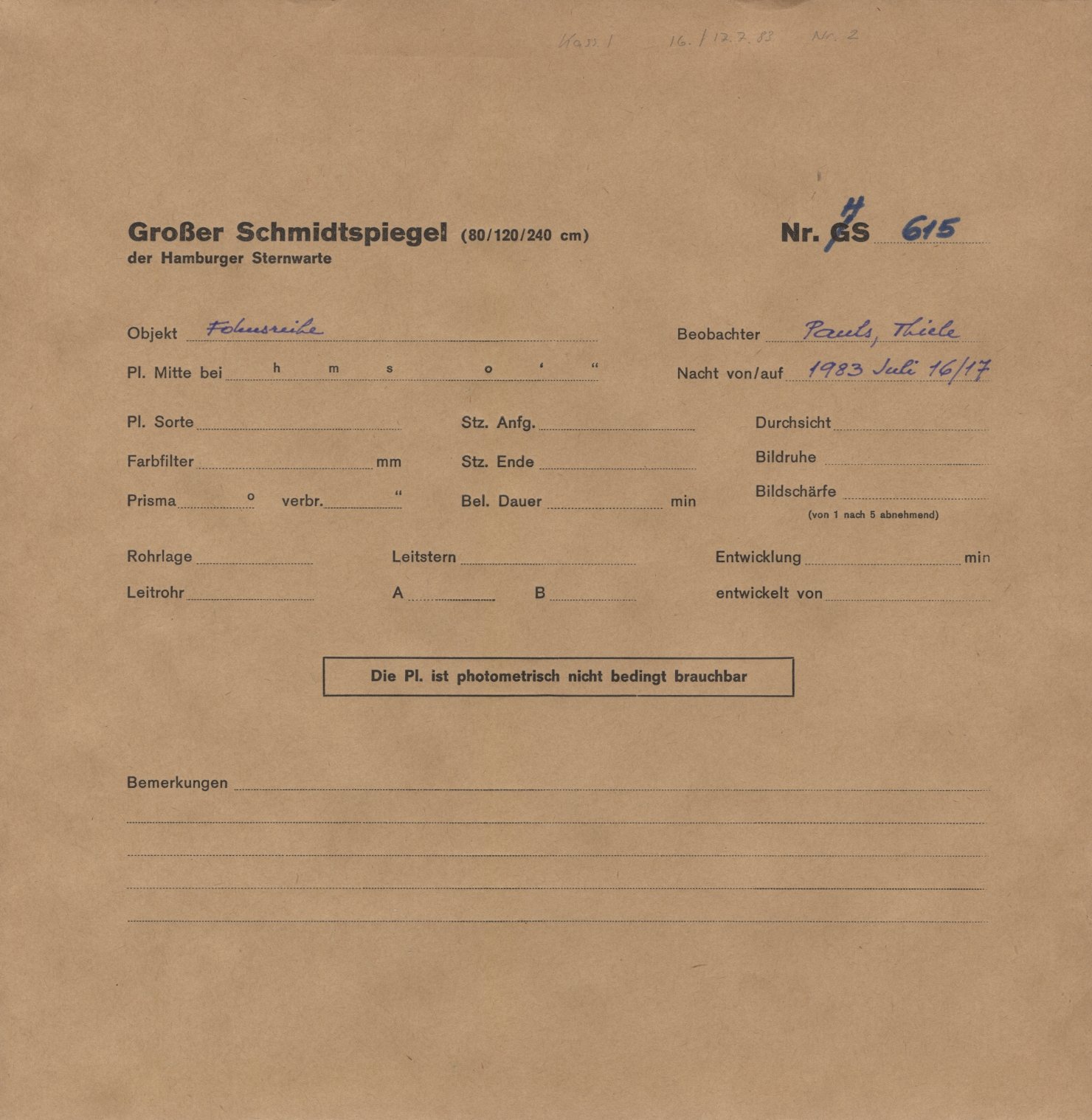 Plattenhuelle HS00615