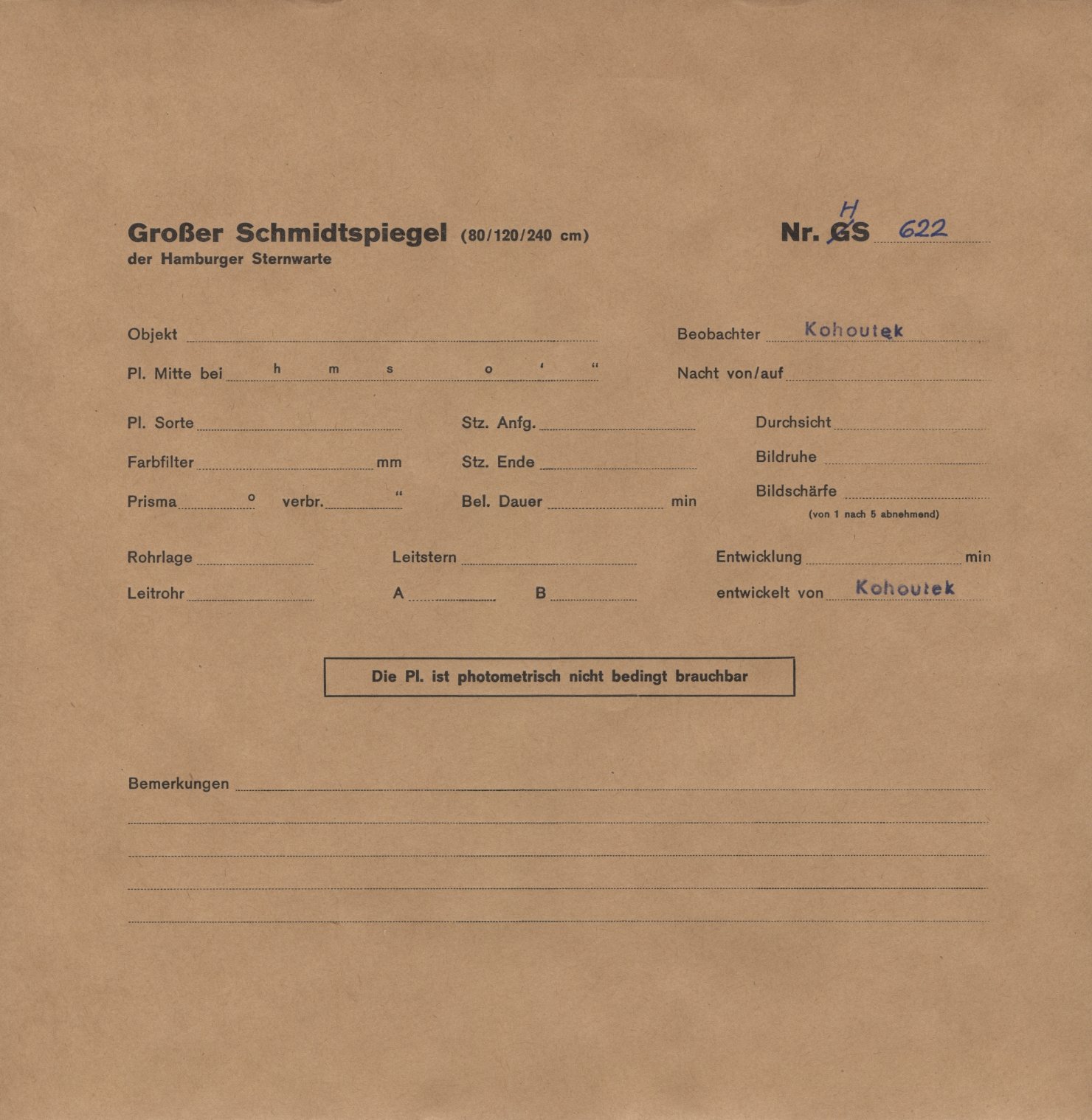 Plattenhuelle HS00622
