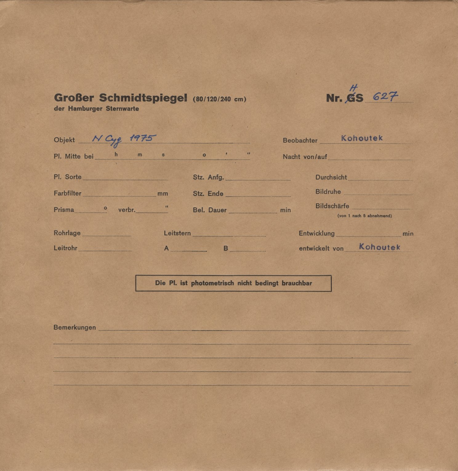Plattenhuelle HS00627