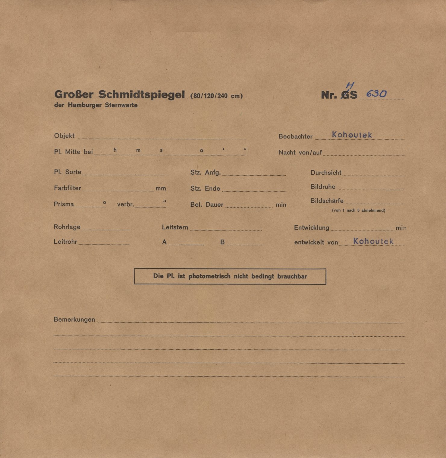 Plattenhuelle HS00630
