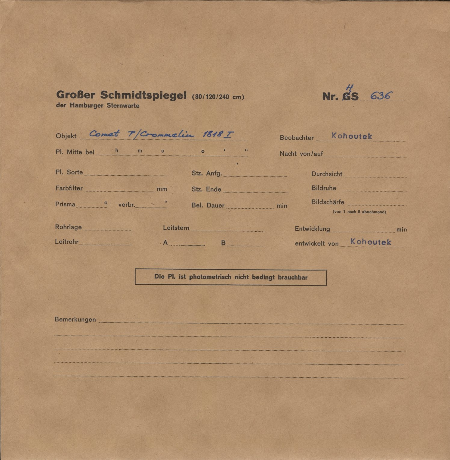 Plattenhuelle HS00636