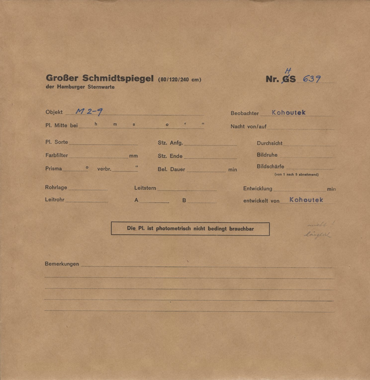 Plattenhuelle HS00639