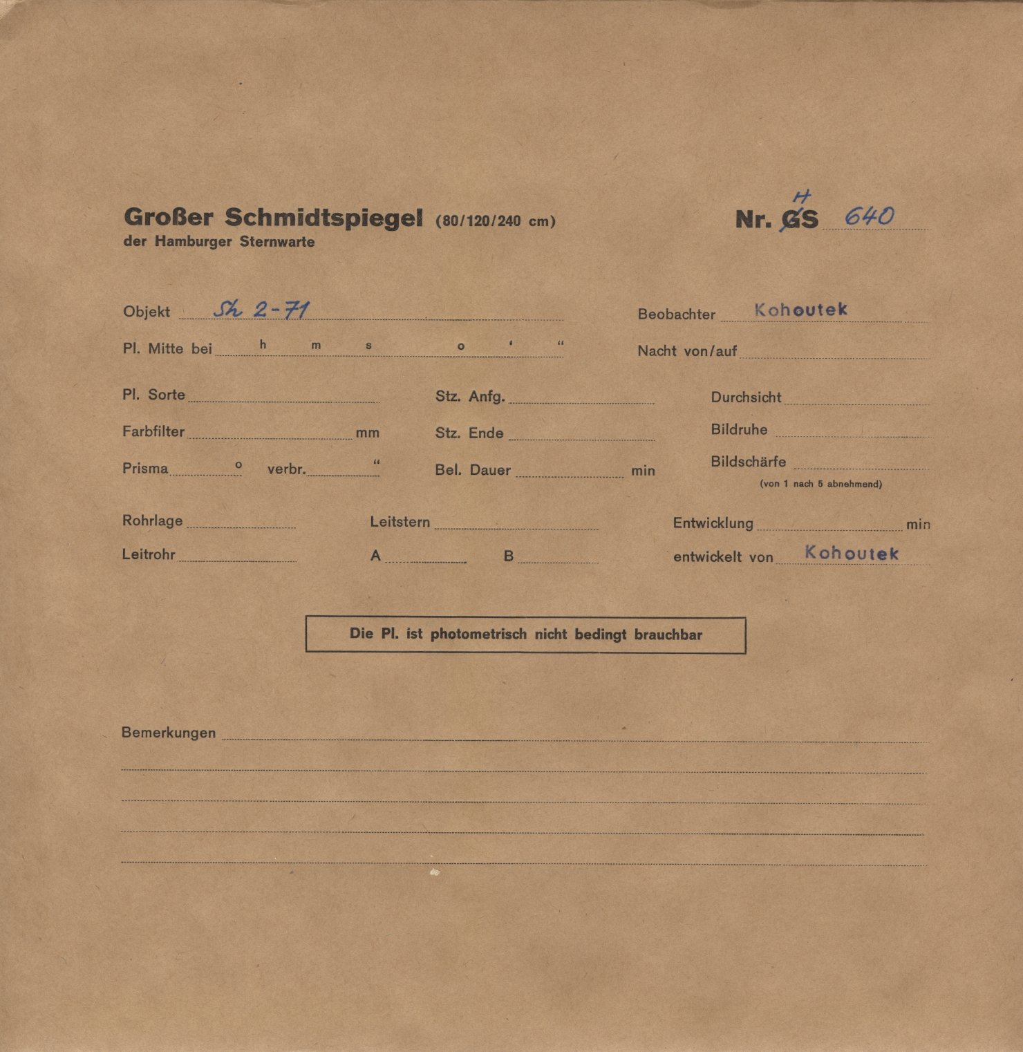 Plattenhuelle HS00640