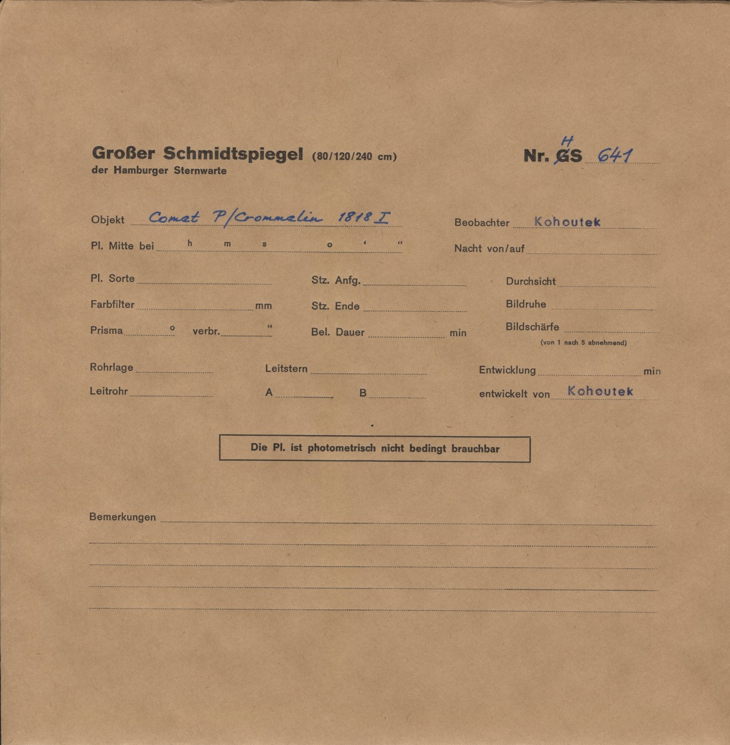 Plattenhuelle HS00641