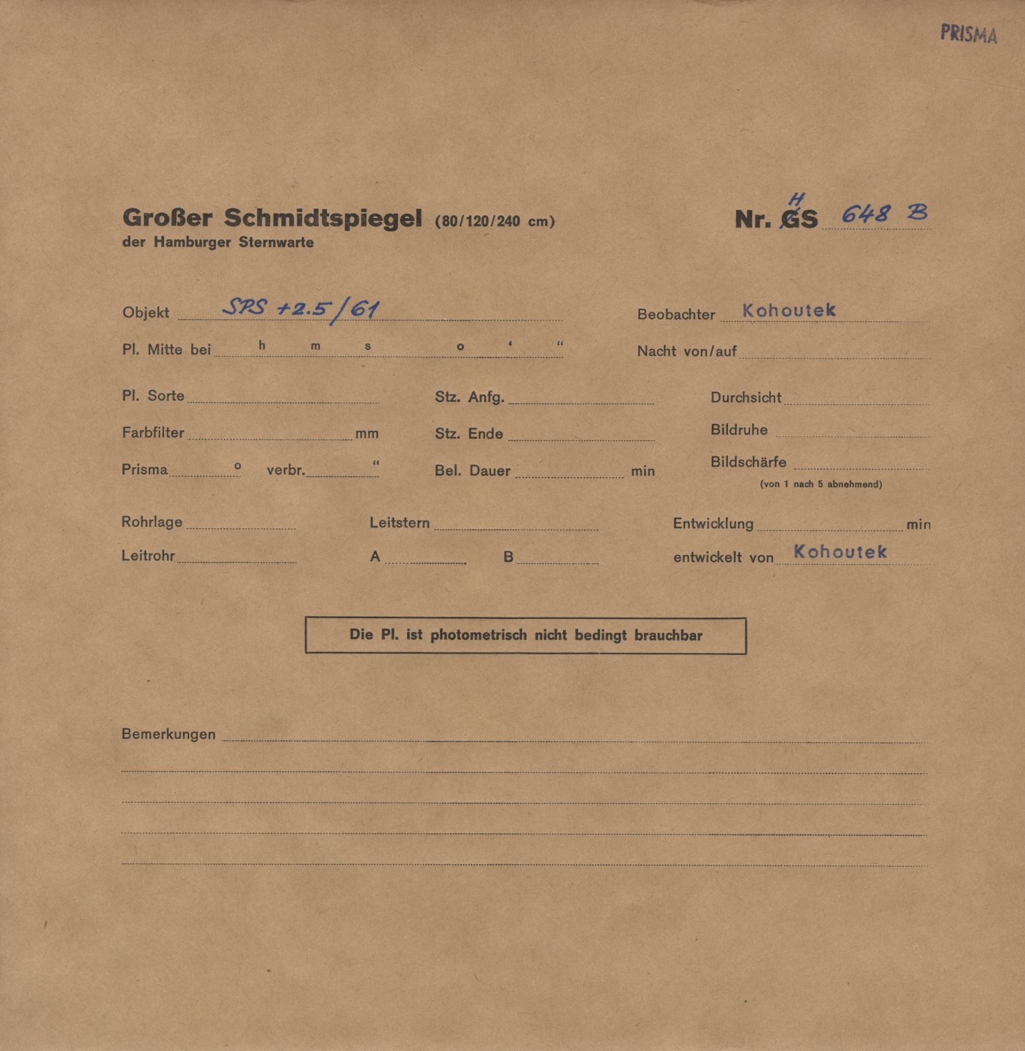 Plattenhuelle HS00648