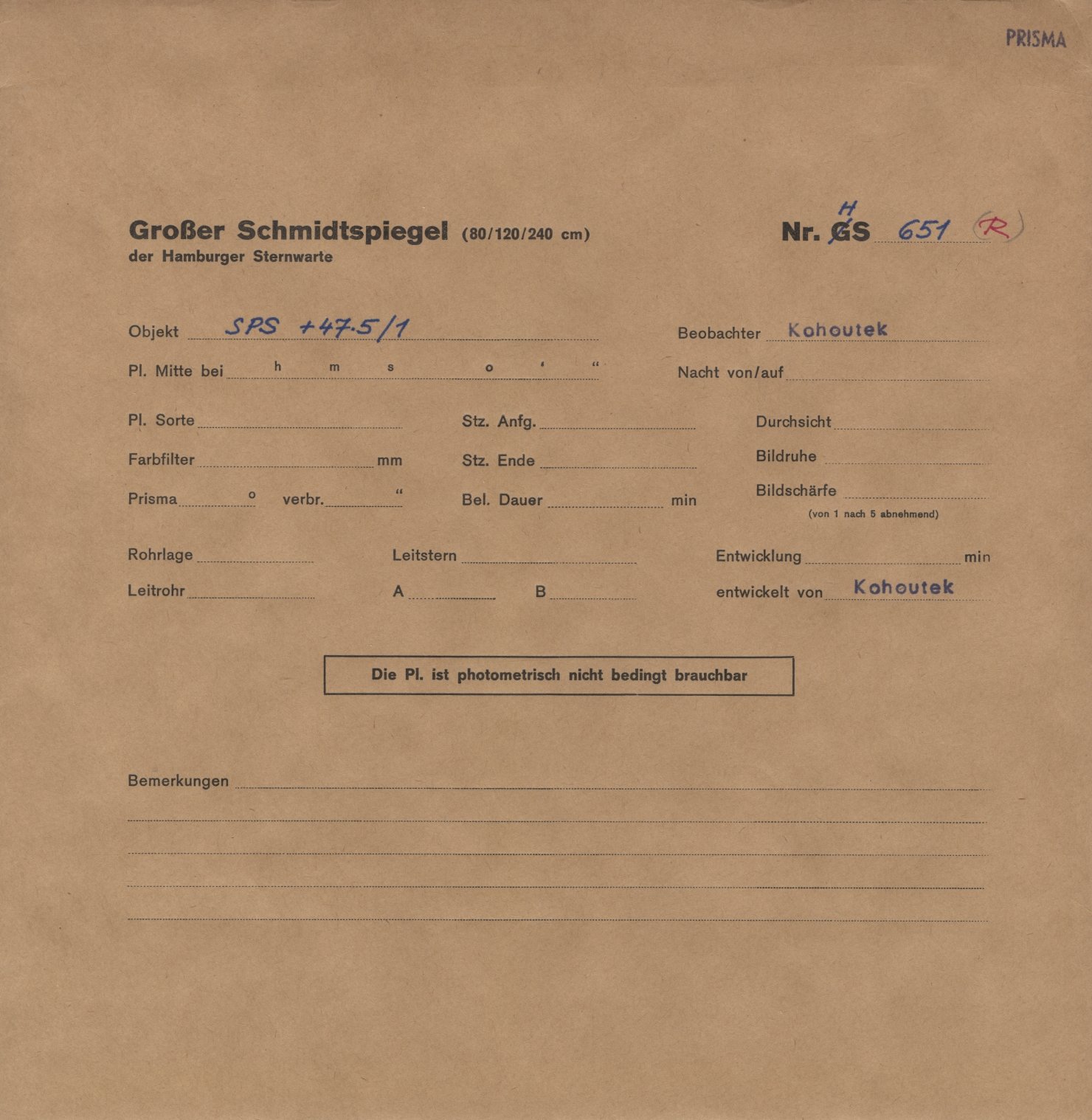 Plattenhuelle HS00651