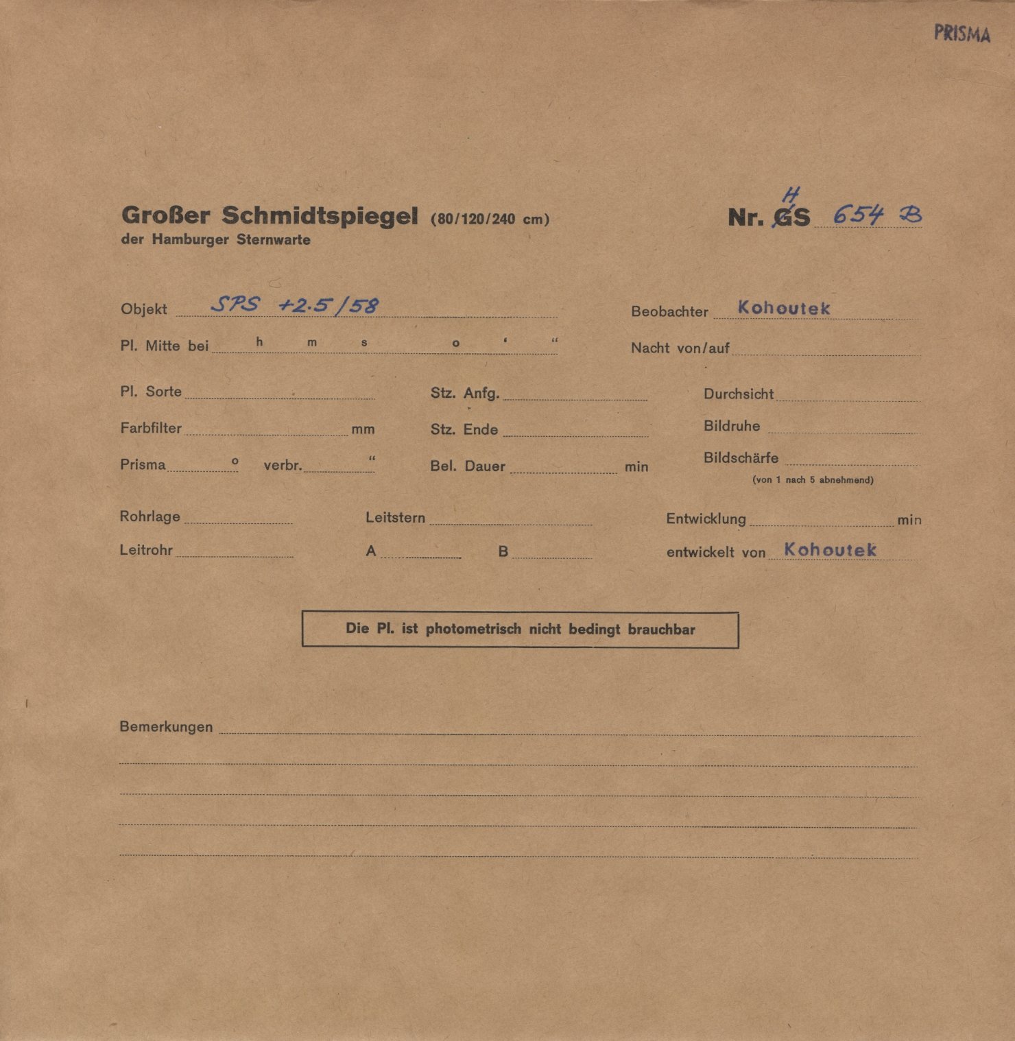 Plattenhuelle HS00654