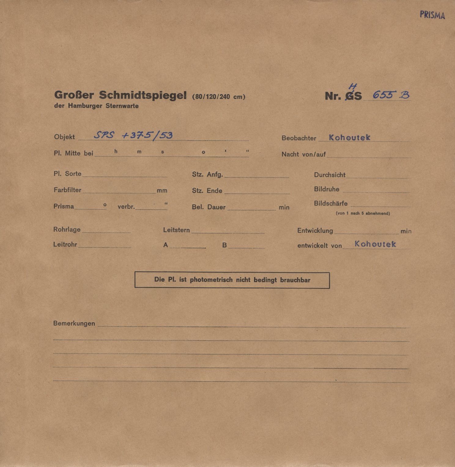 Plattenhuelle HS00655