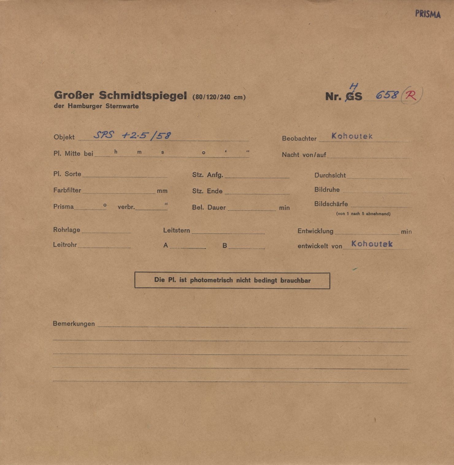 Plattenhuelle HS00658