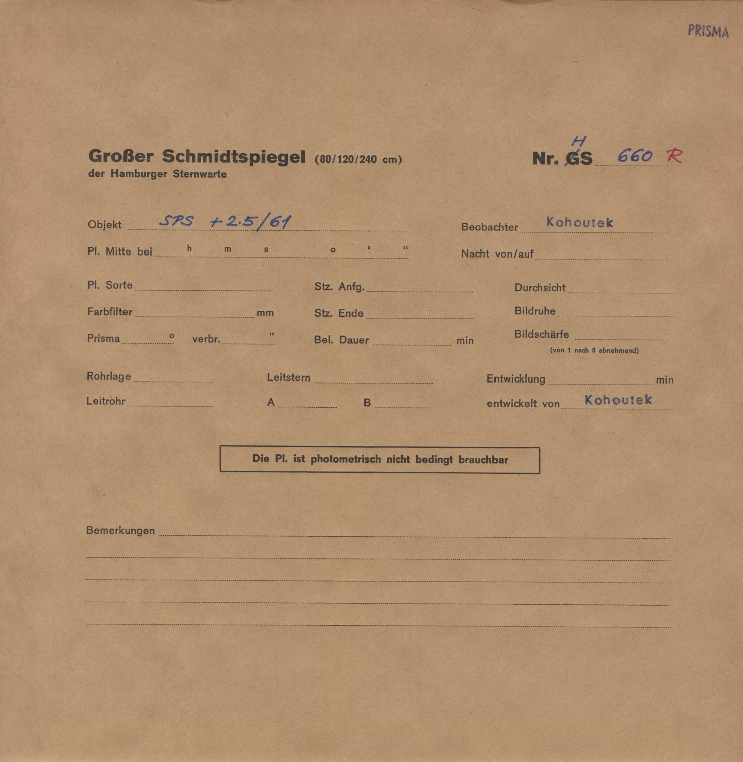 Plattenhuelle HS00660