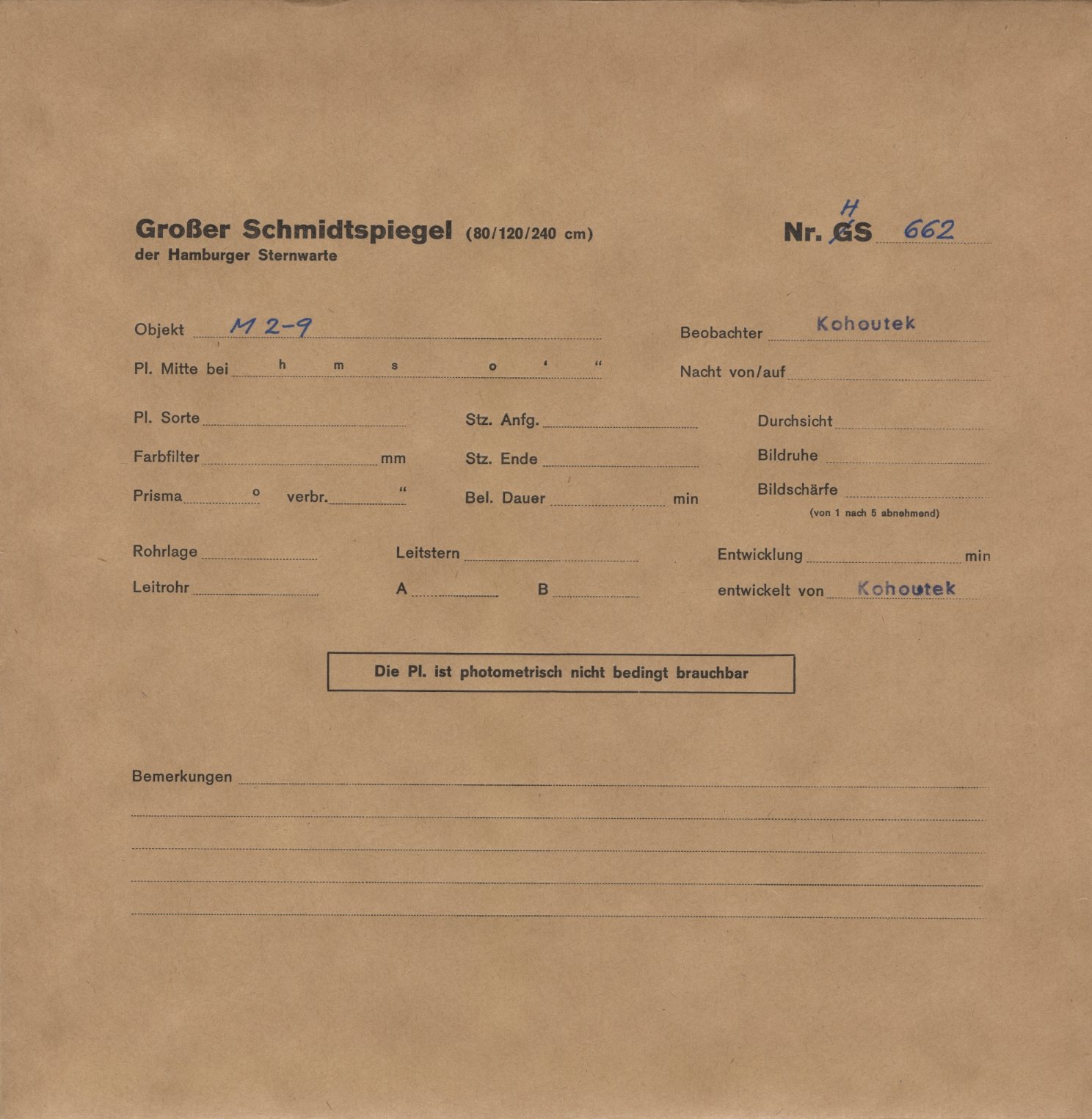 Plattenhuelle HS00662