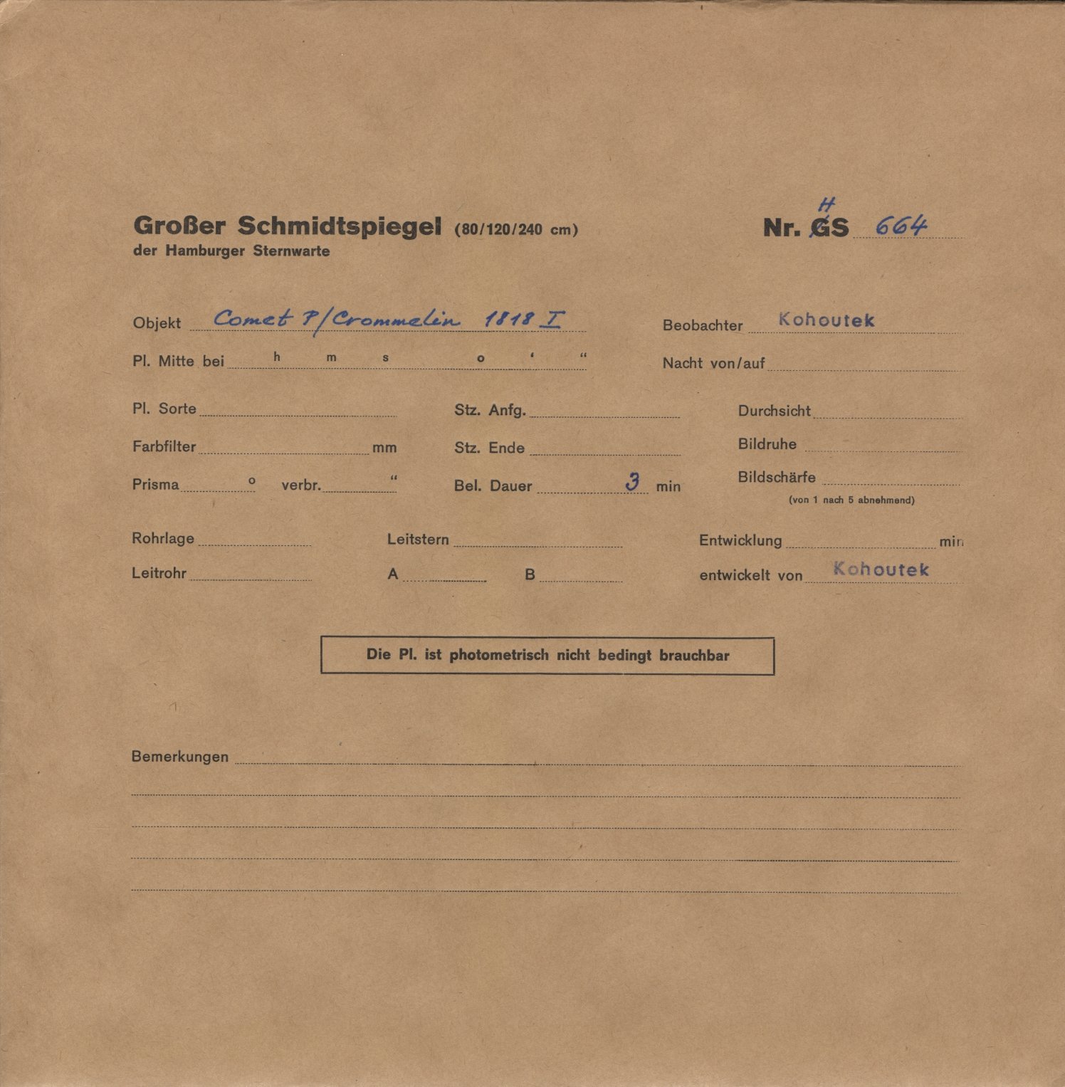 Plattenhuelle HS00664