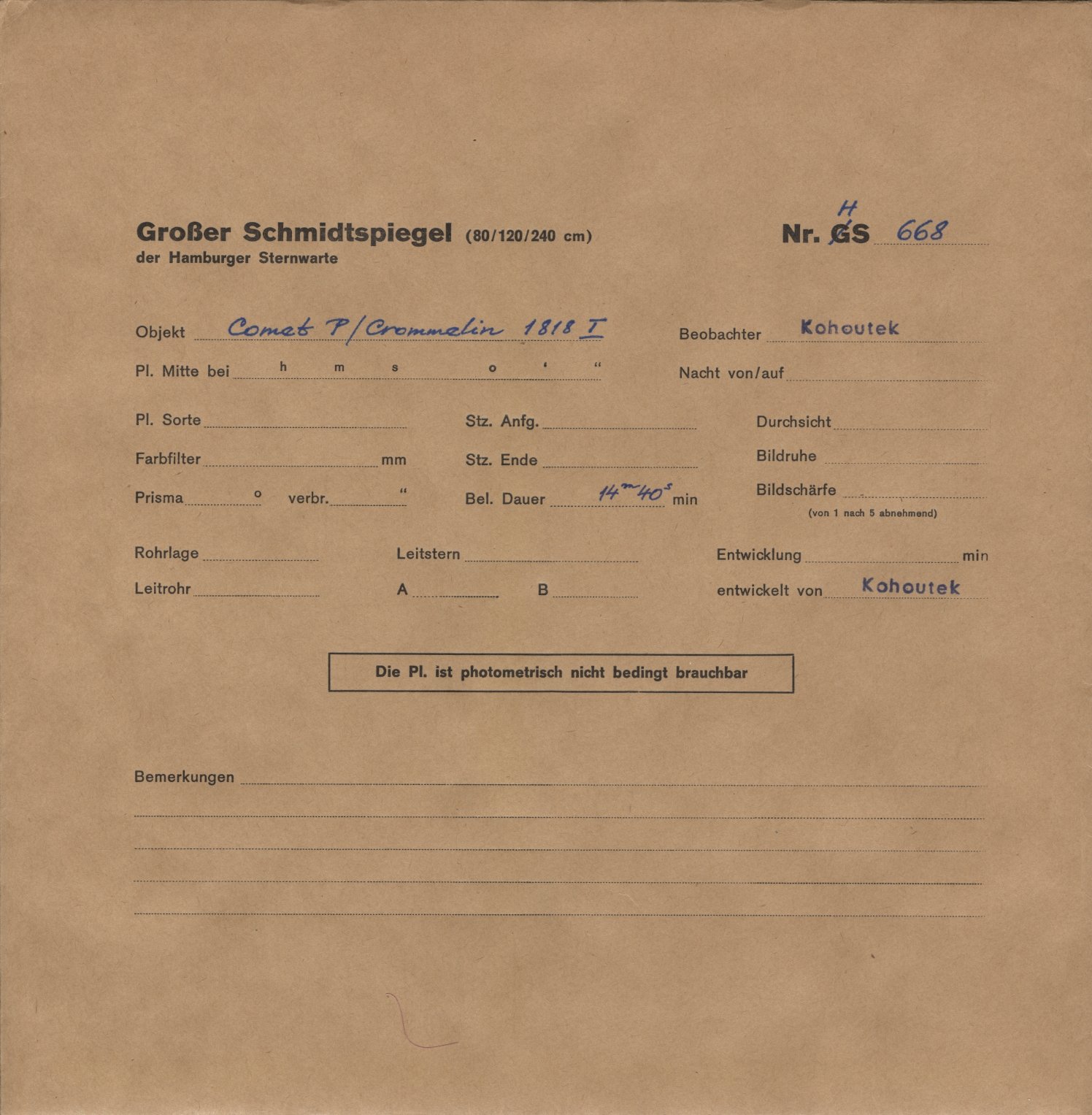 Plattenhuelle HS00668