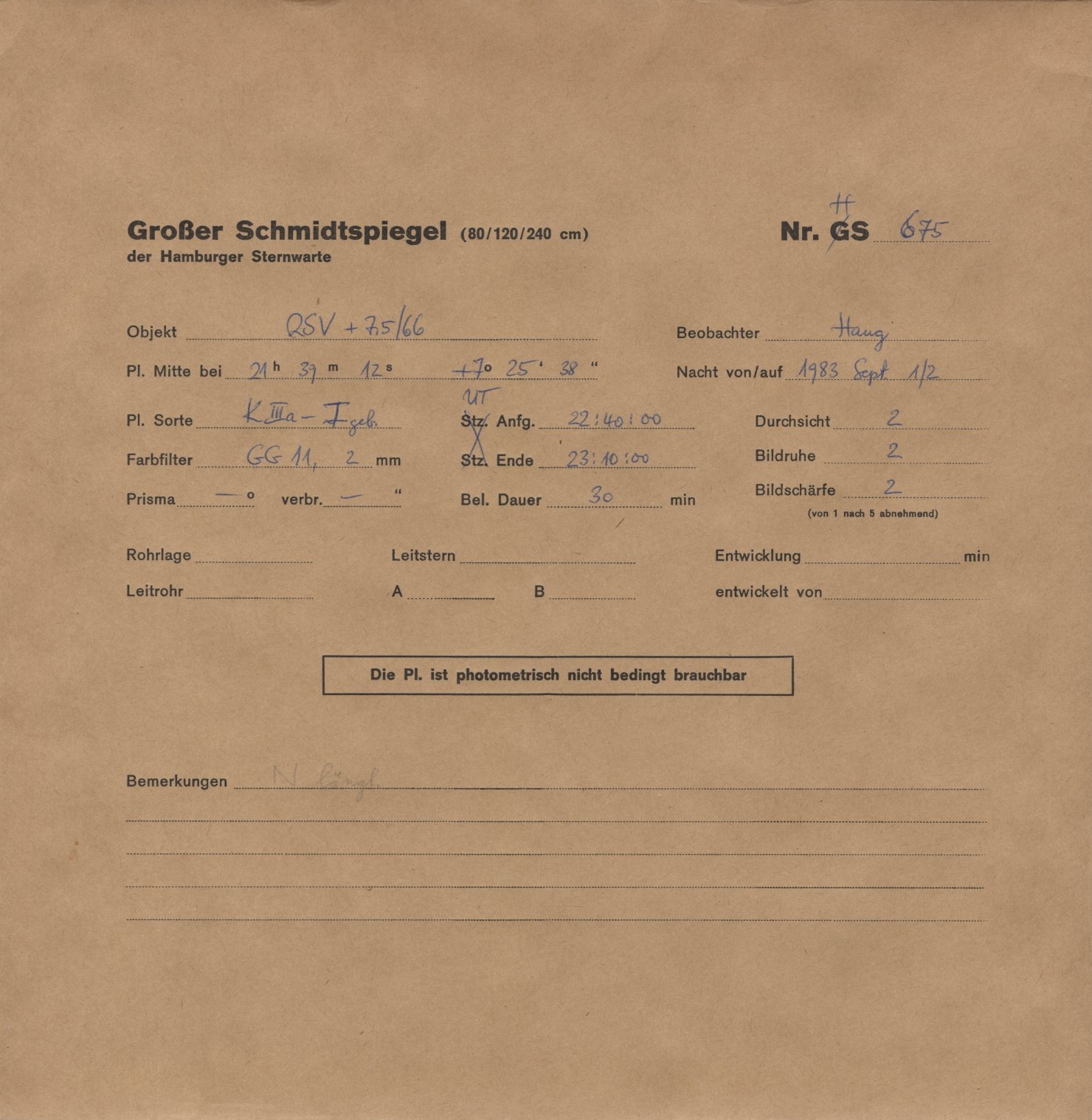 Plattenhuelle HS00675