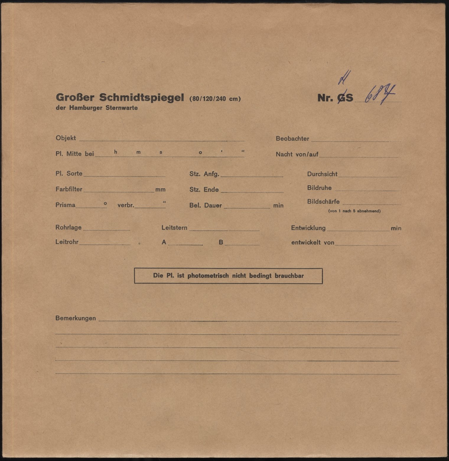 Plattenhuelle HS00684