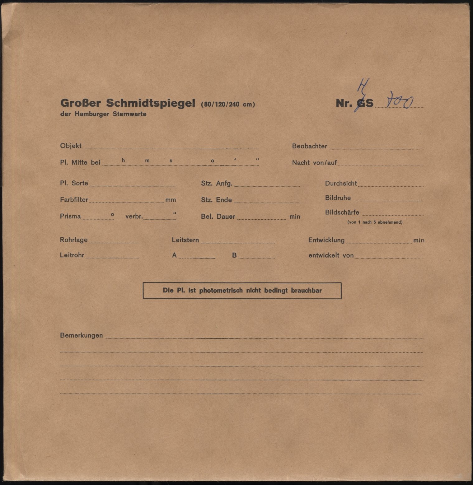 Plattenhuelle HS00700