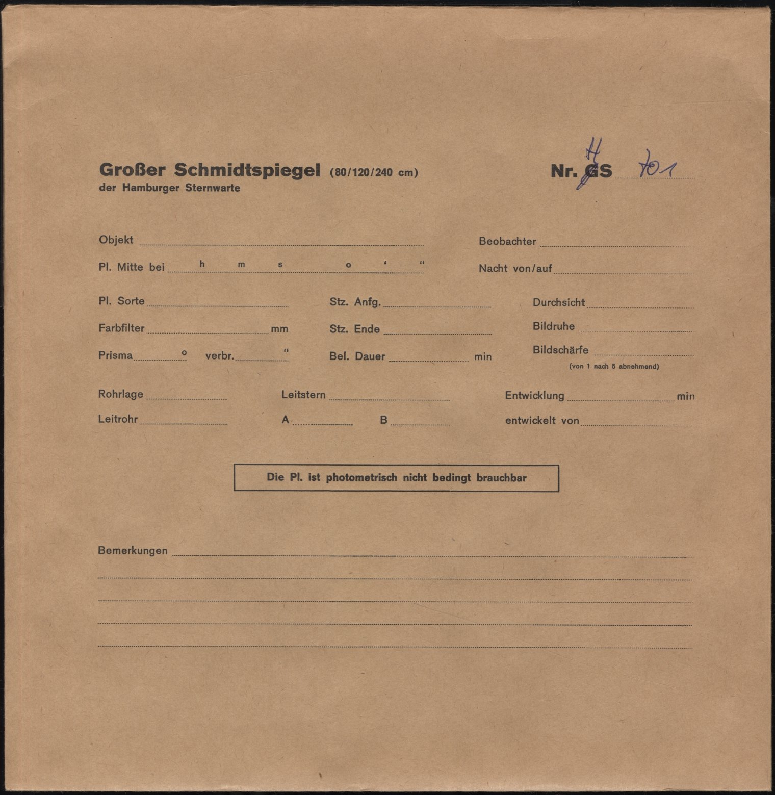 Plattenhuelle HS00701
