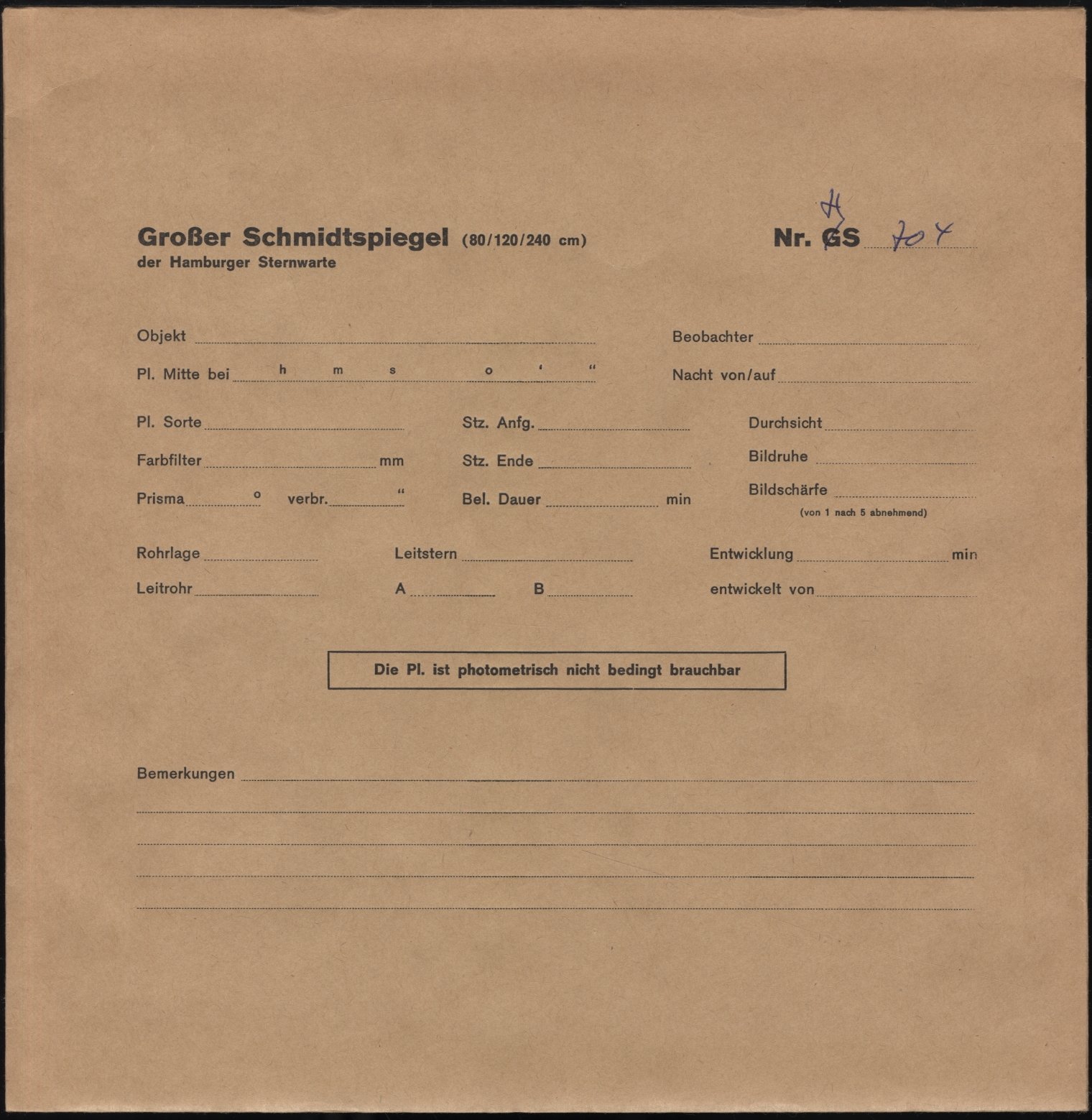 Plattenhuelle HS00704