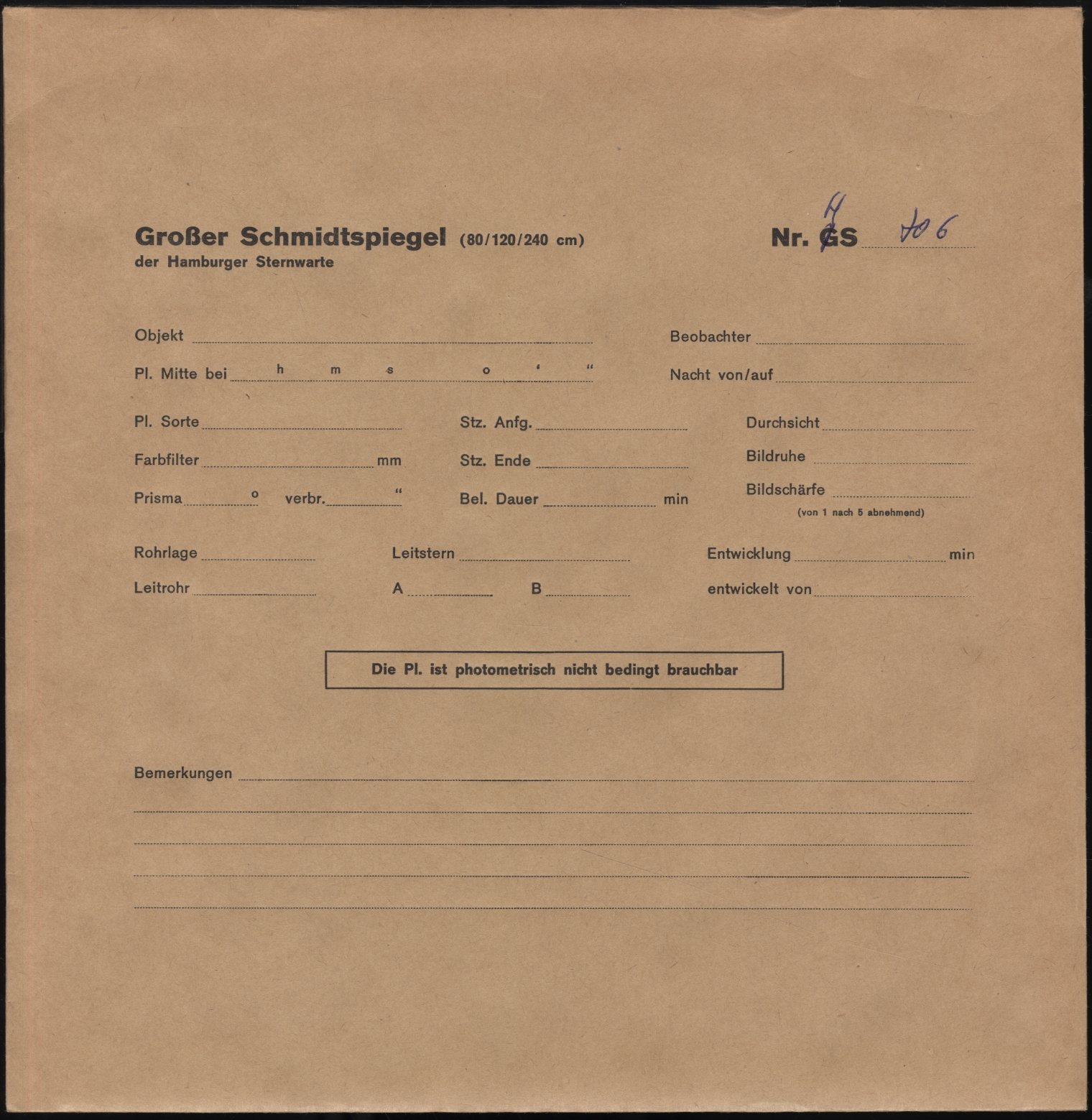 Plattenhuelle HS00706