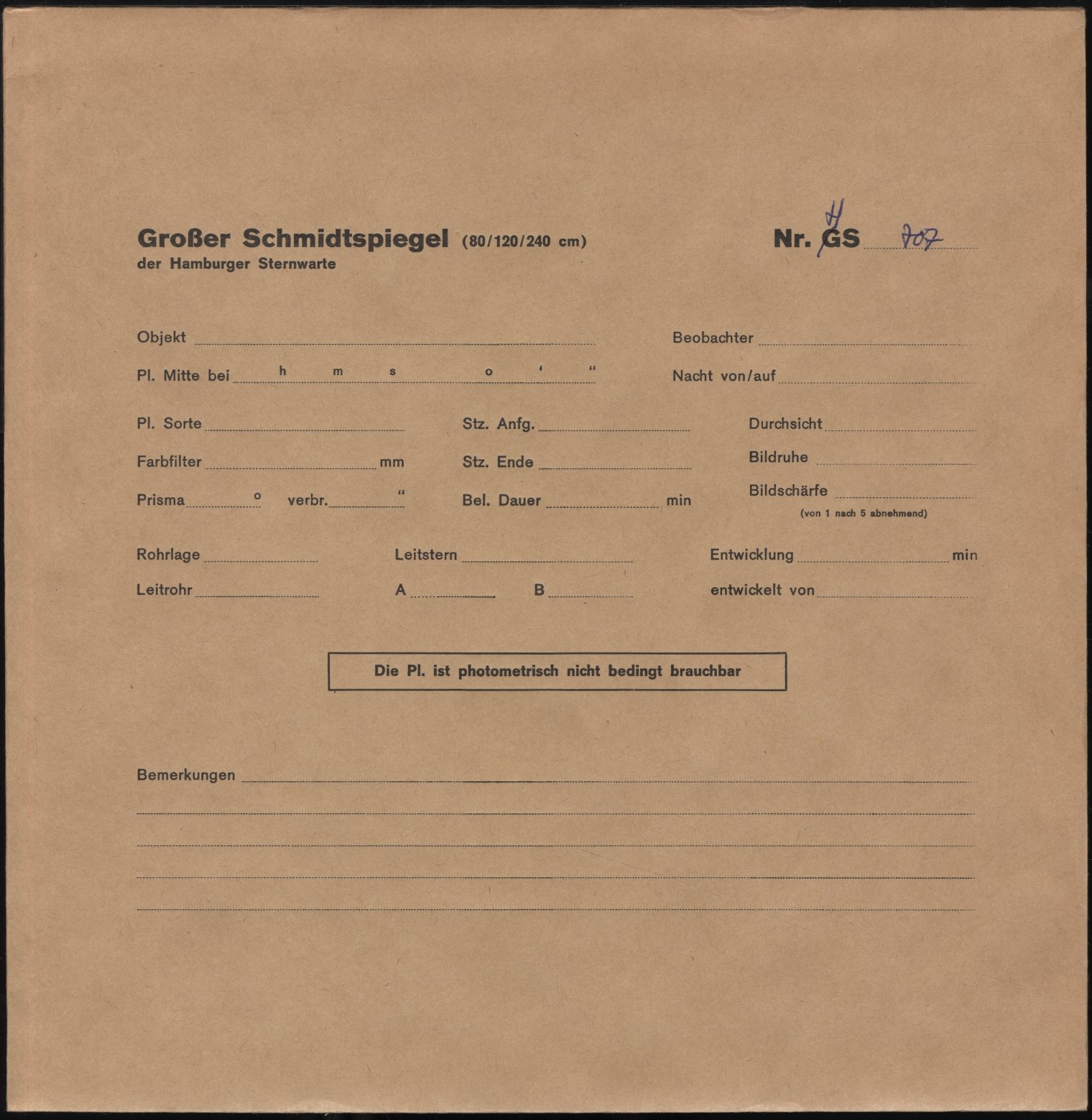 Plattenhuelle HS00707