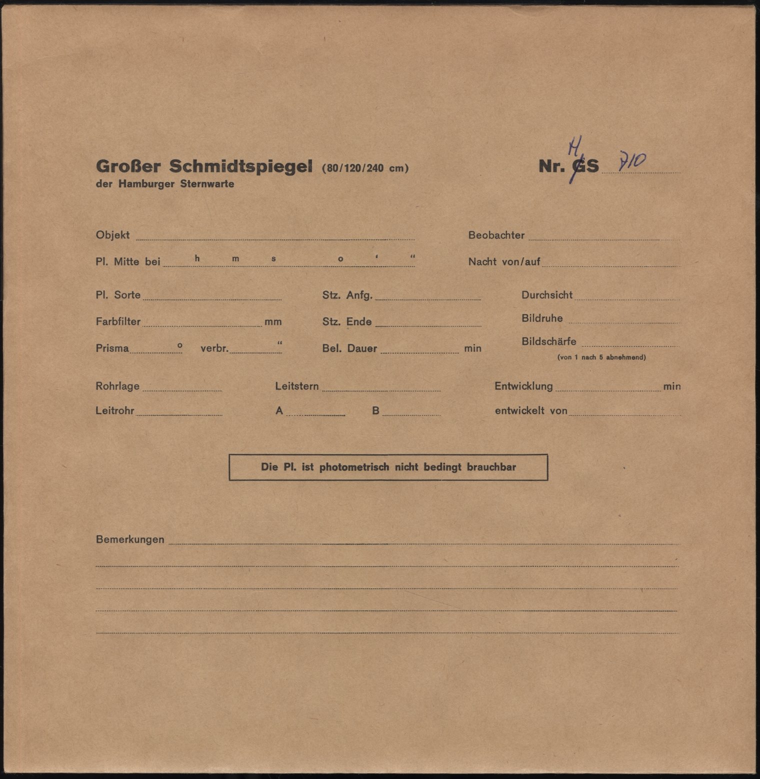 Plattenhuelle HS00710