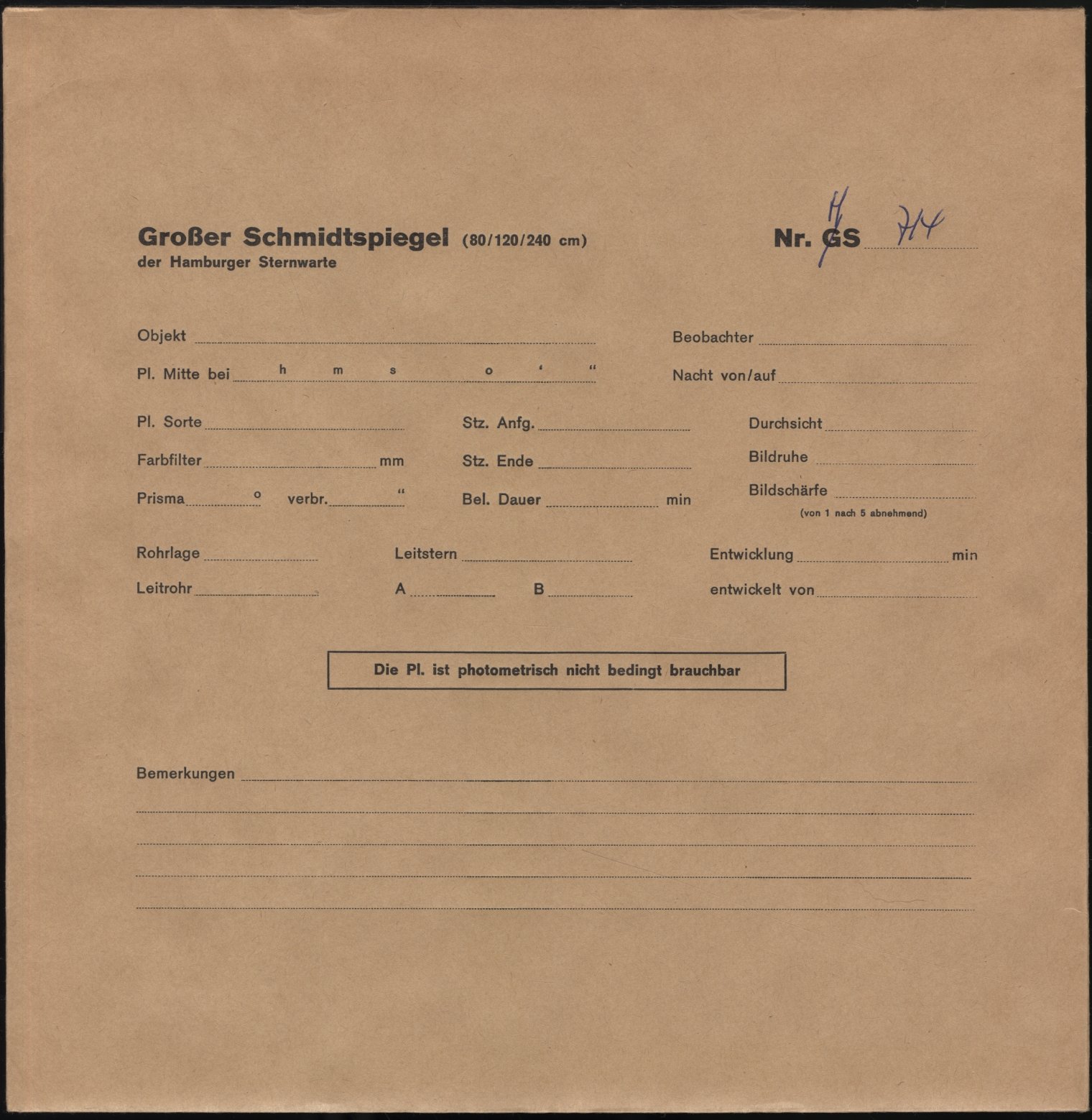Plattenhuelle HS00714