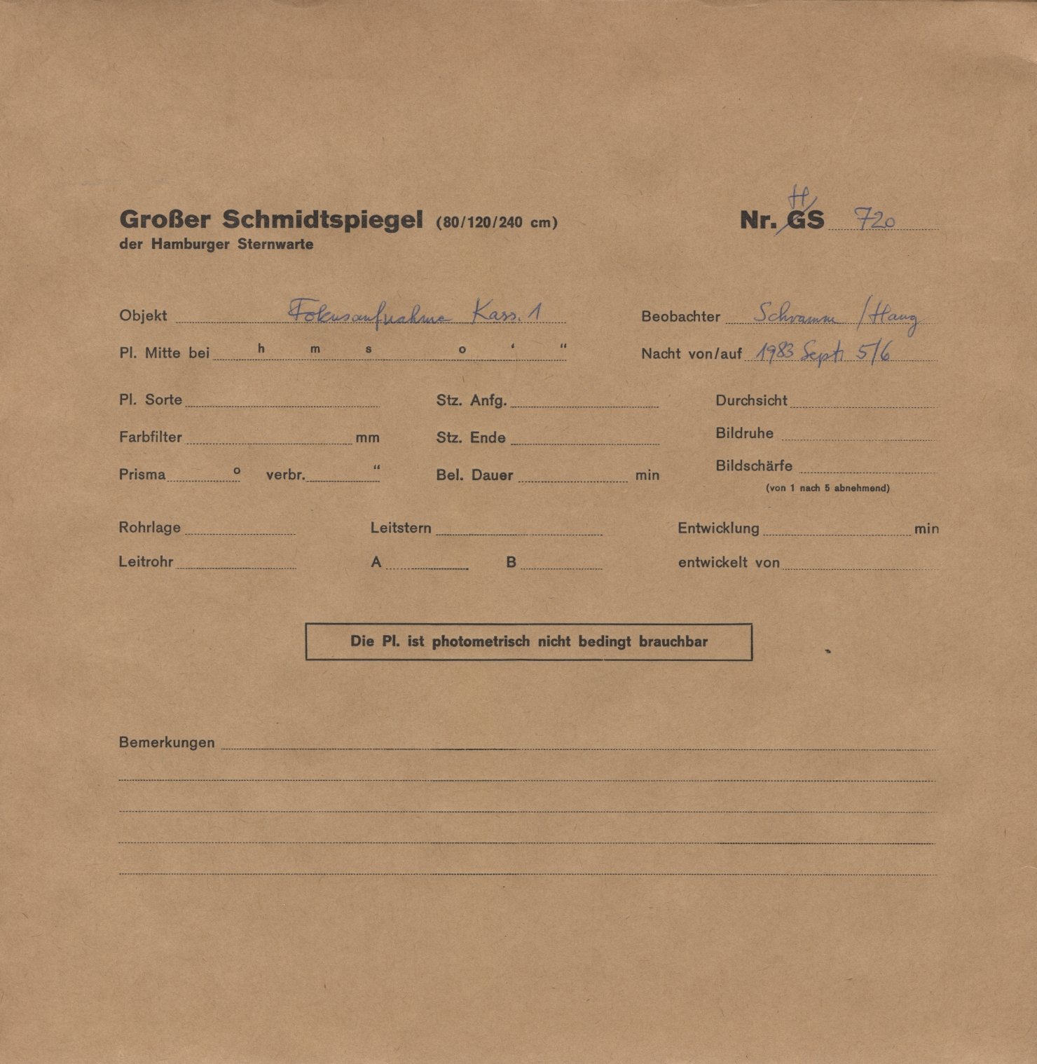 Plattenhuelle HS00720