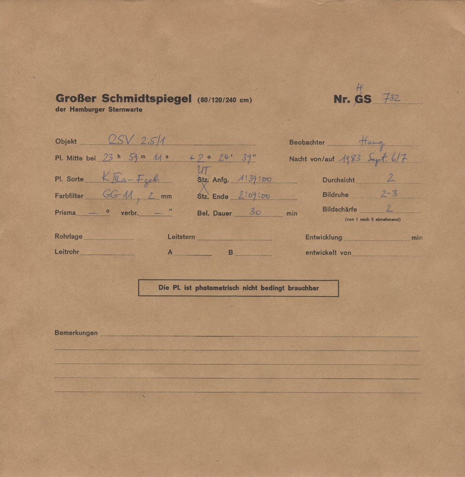 Plattenhuelle HS00732