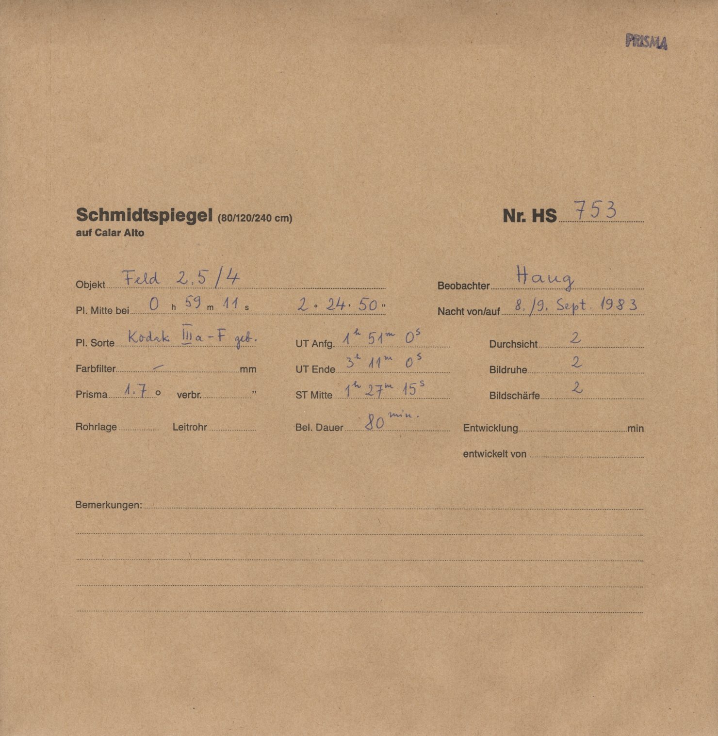 Plattenhuelle HS00753