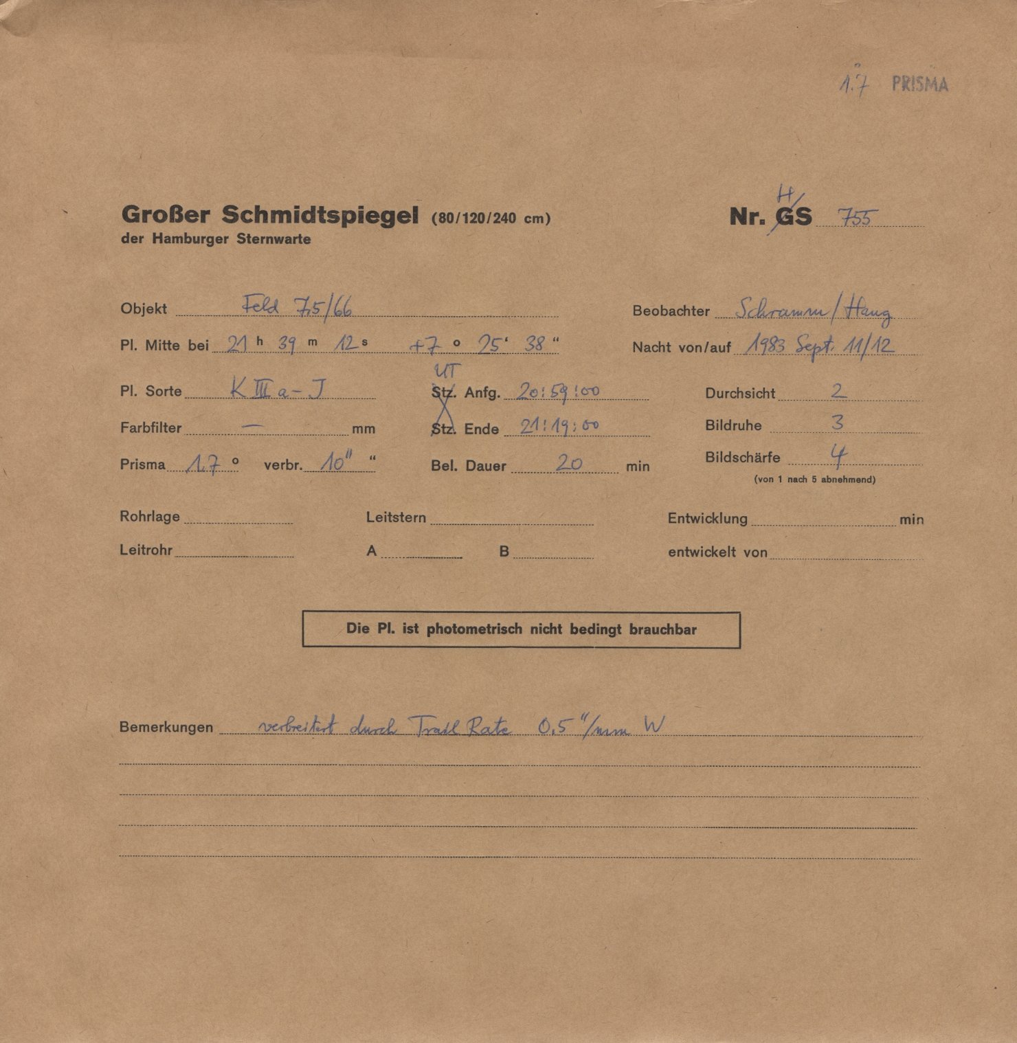 Plattenhuelle HS00755