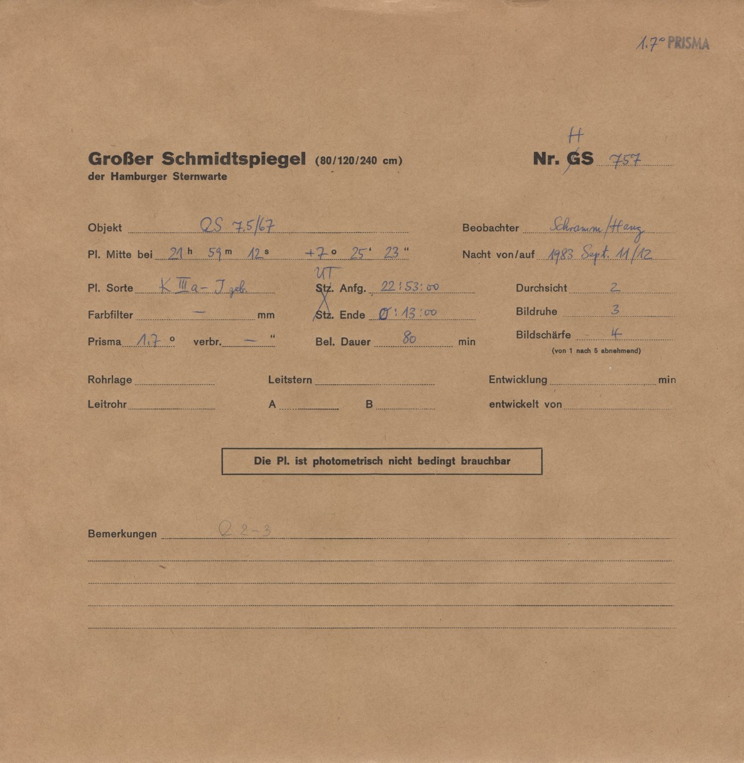 Plattenhuelle HS00757