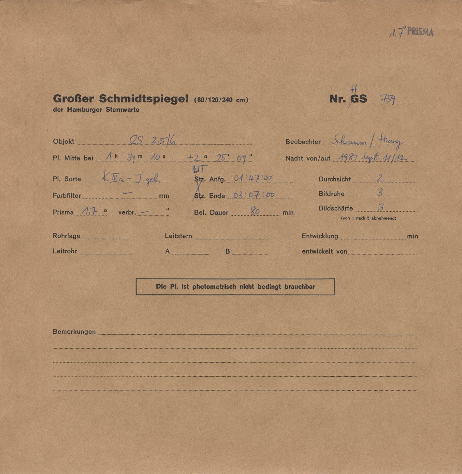 Plattenhuelle HS00759