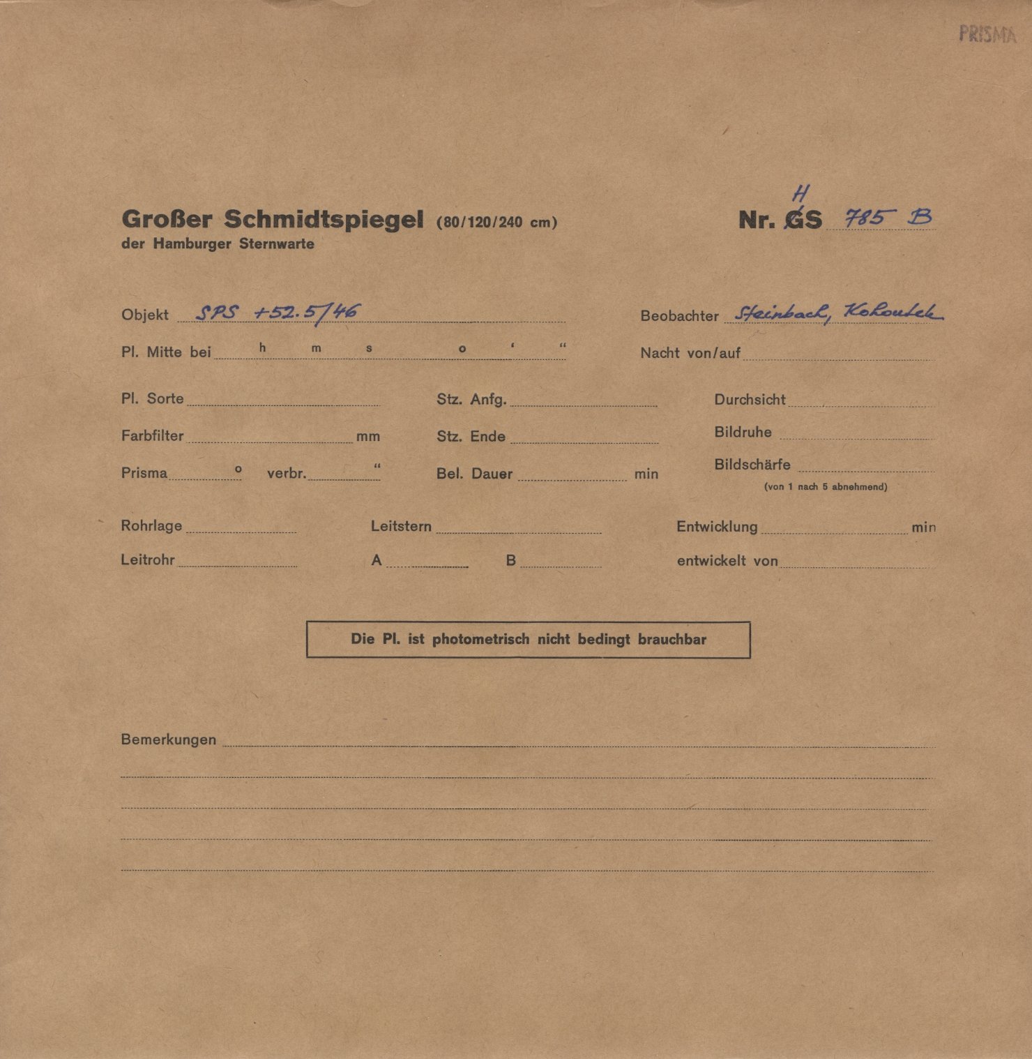 Plattenhuelle HS00785