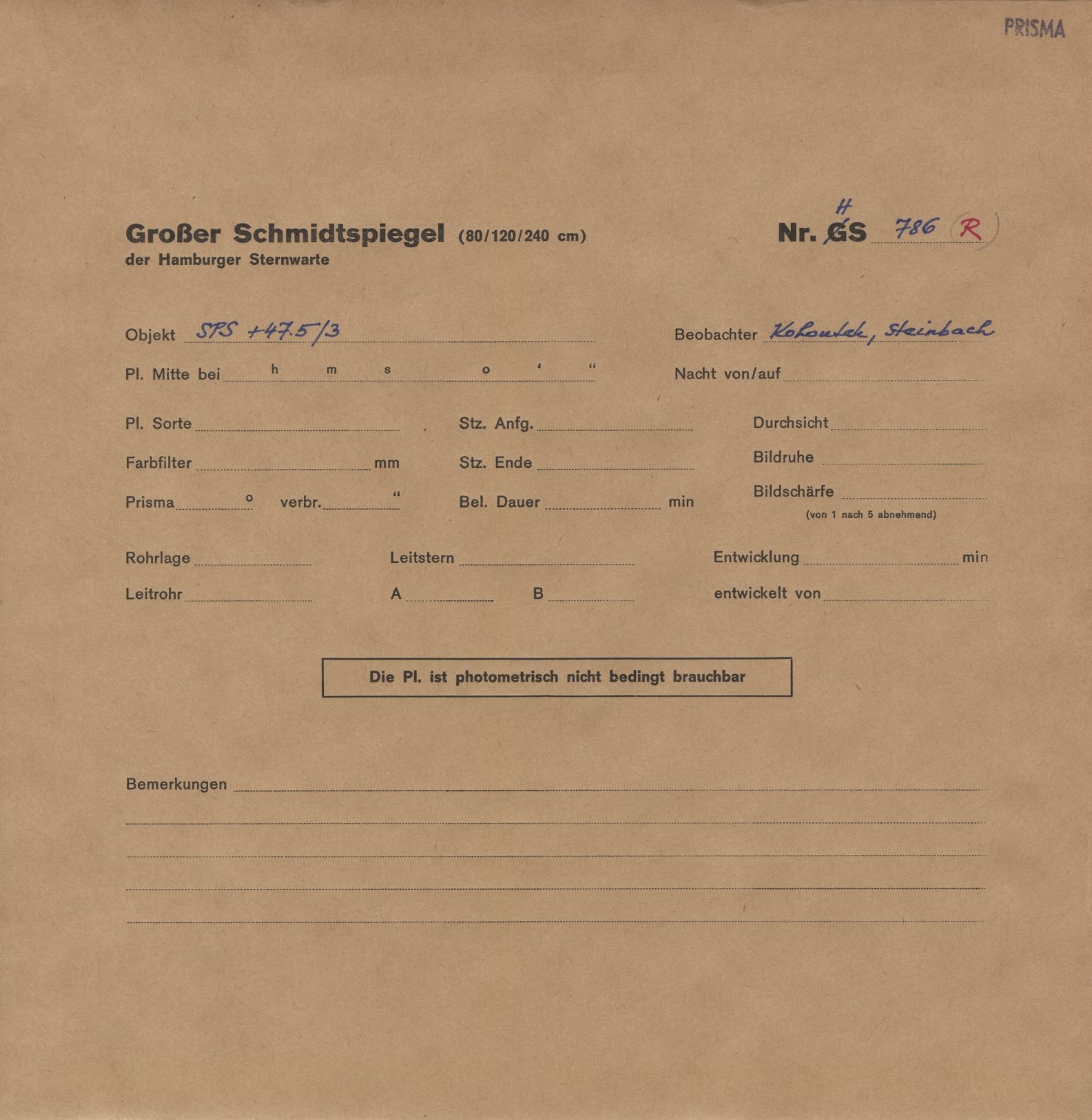 Plattenhuelle HS00786
