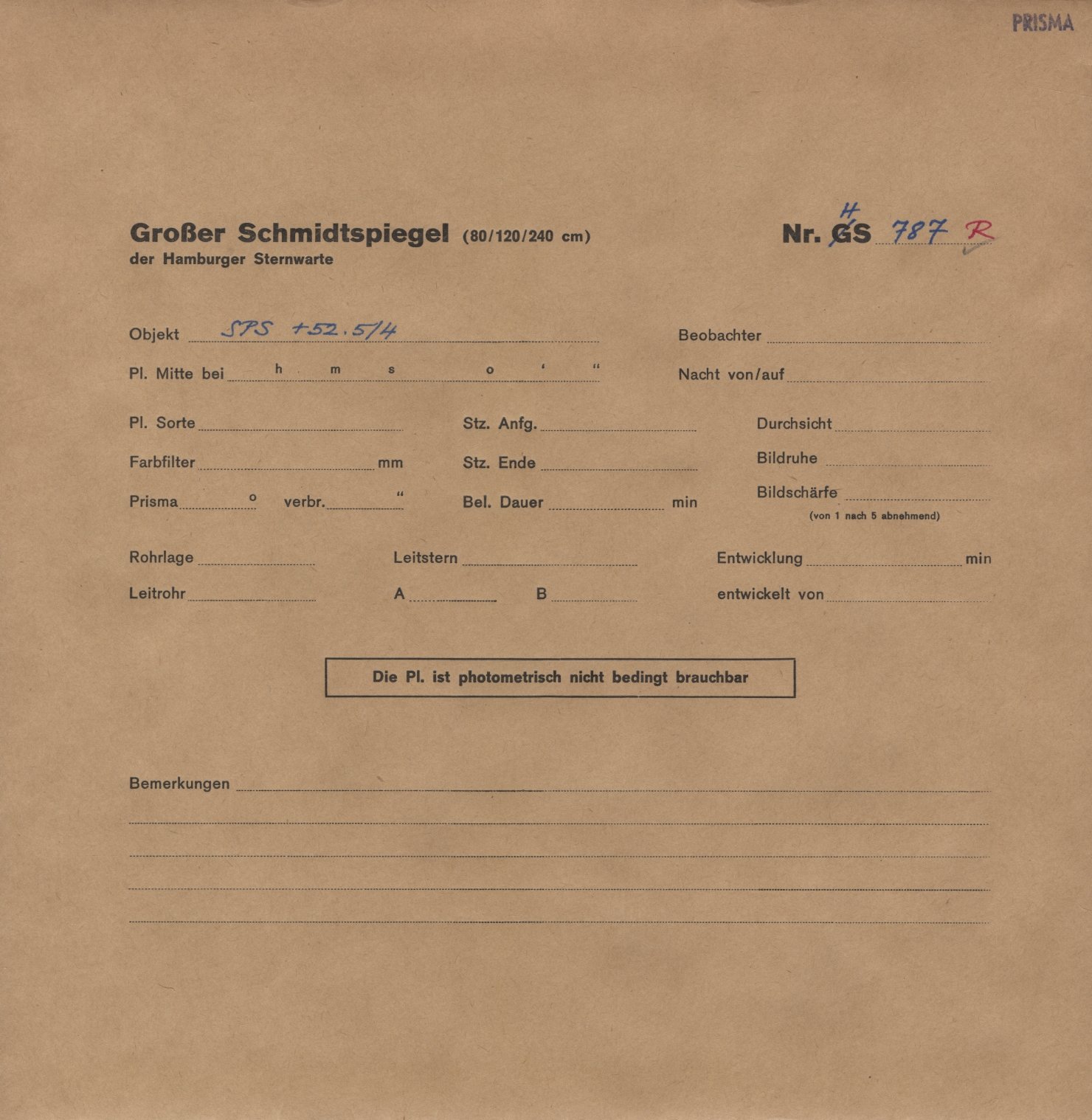 Plattenhuelle HS00787