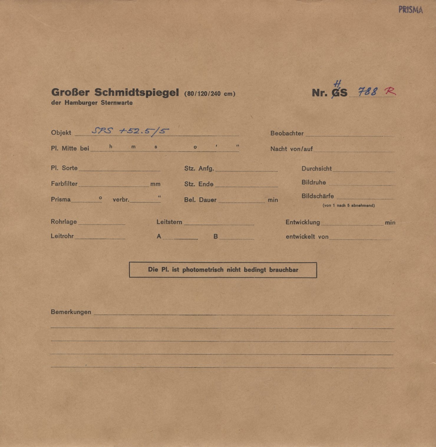 Plattenhuelle HS00788