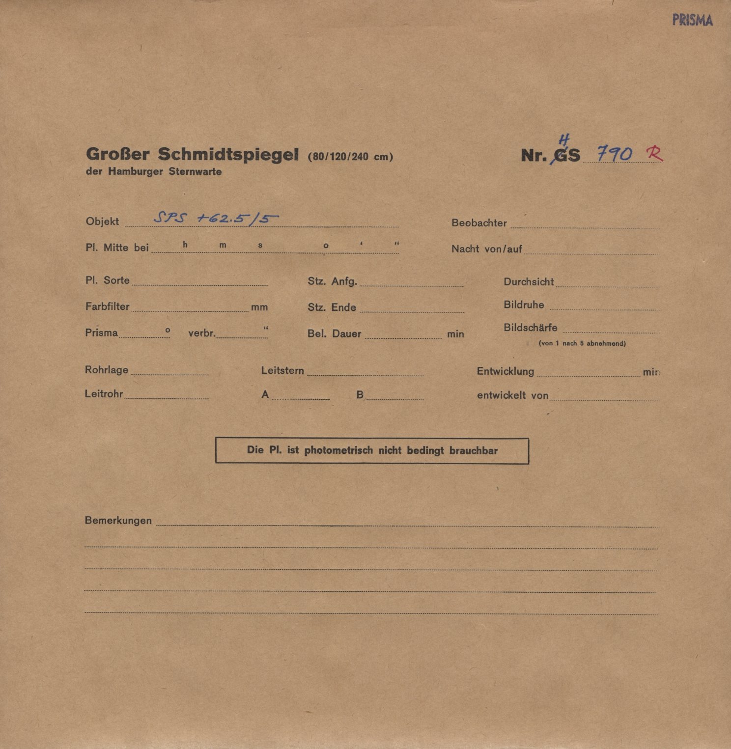 Plattenhuelle HS00790