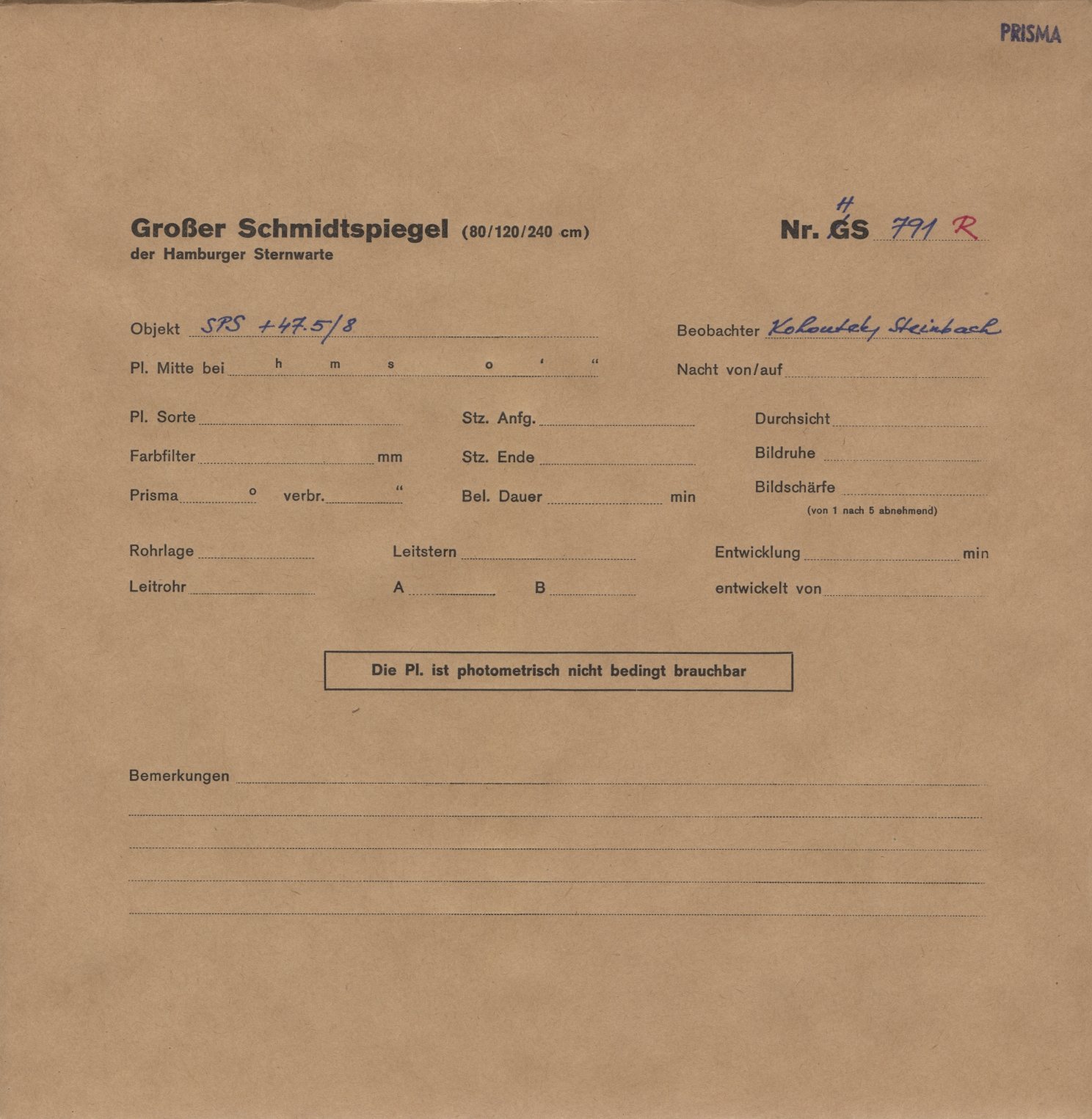 Plattenhuelle HS00791